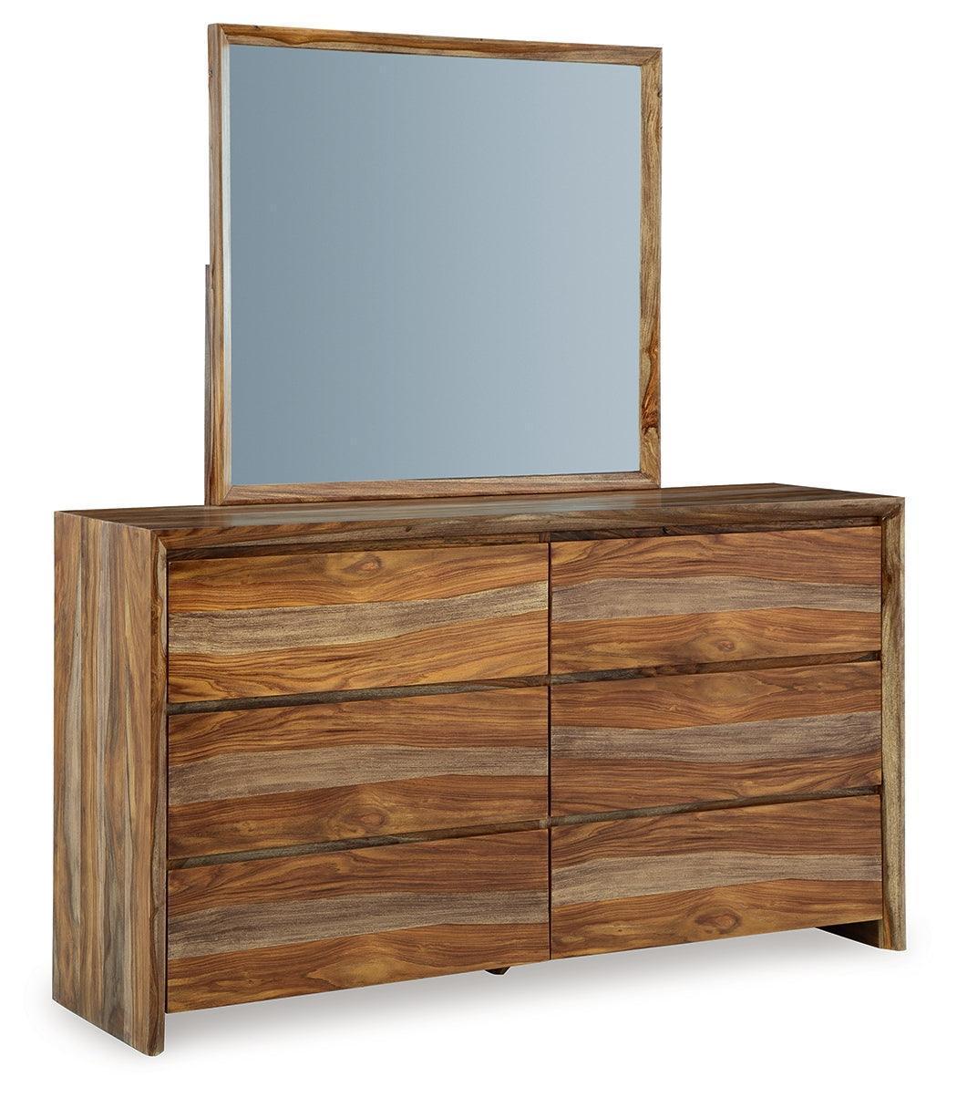 Dressonni Brown Dresser and Mirror - Image 2