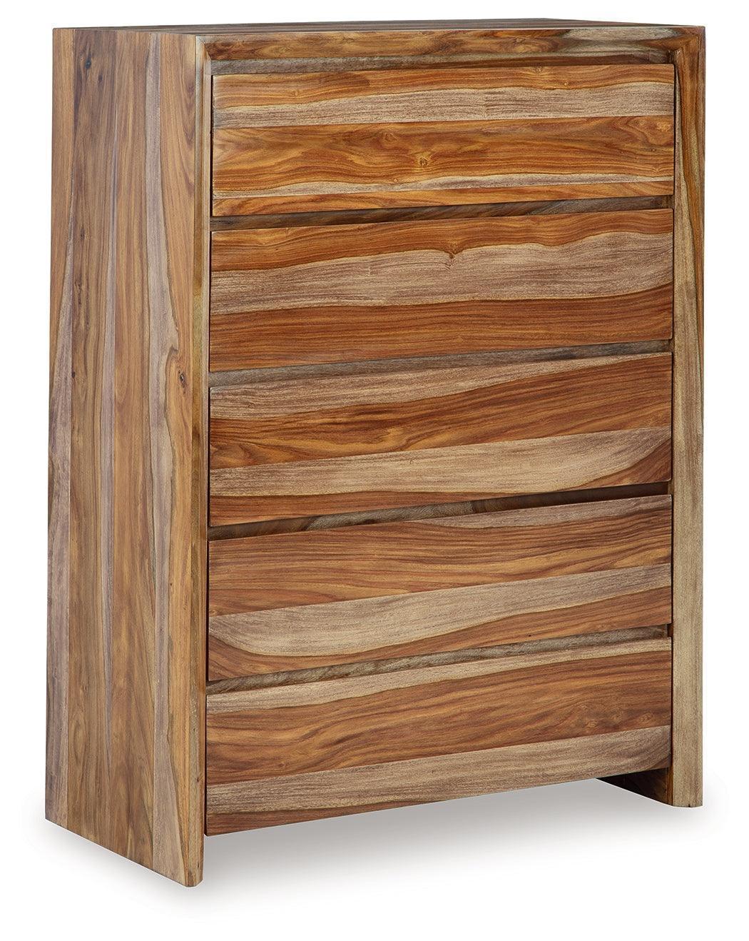 Dressonni Brown Chest of Drawers - Image 2