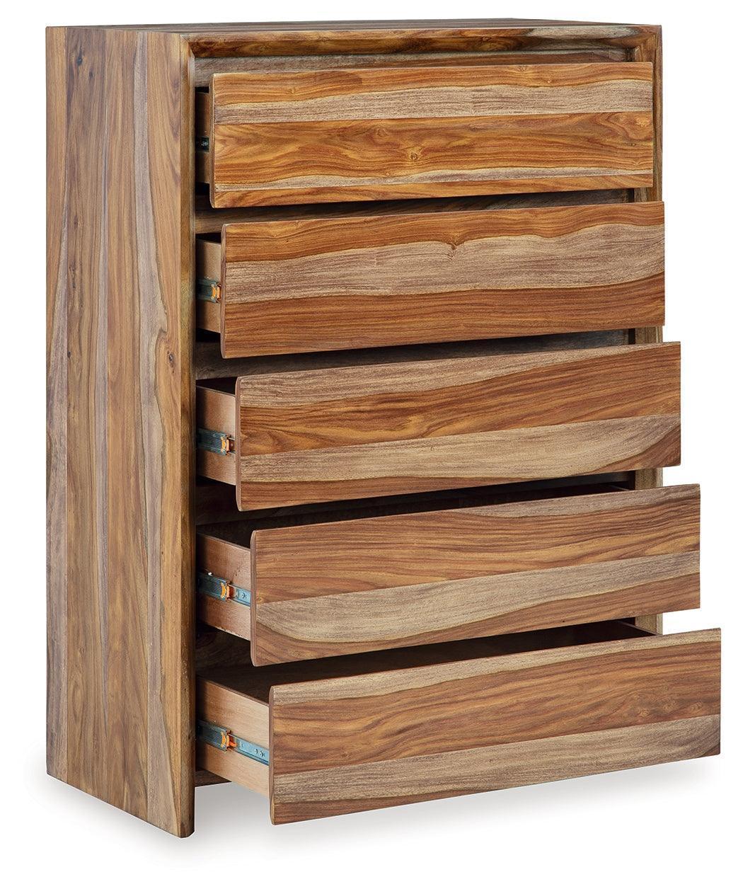 Dressonni Brown Chest of Drawers - Image 3
