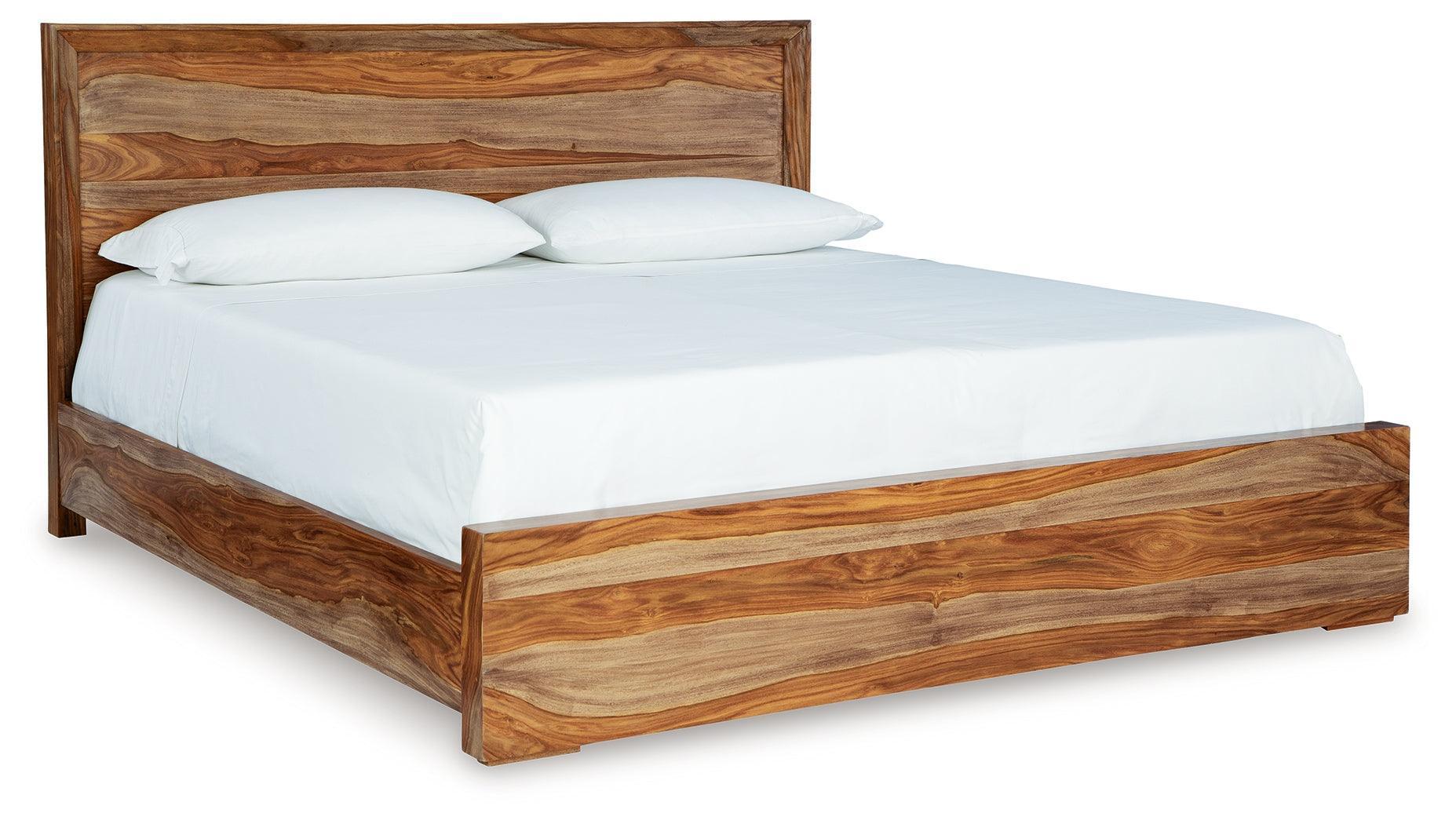 Dressonni Brown King Panel Bed - Image 2