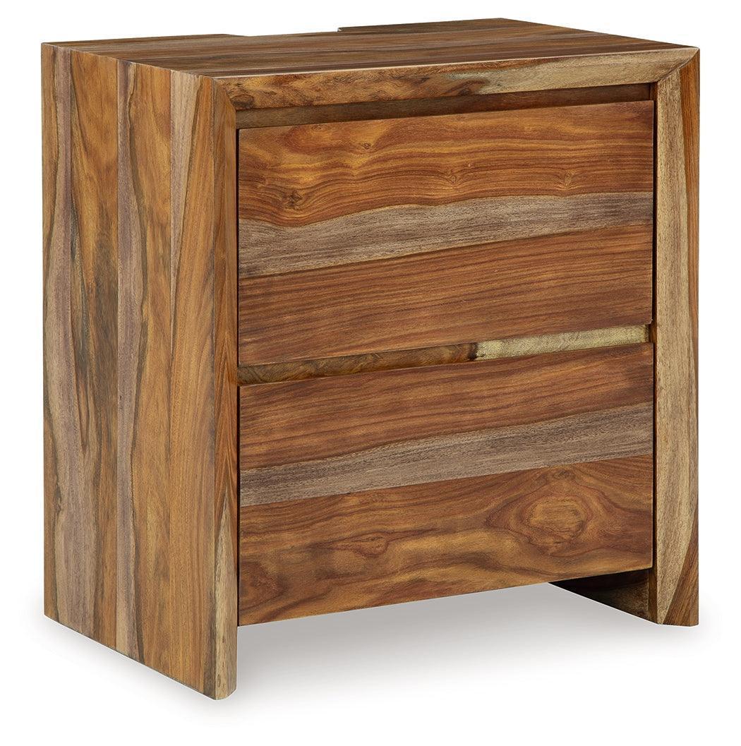 Dressonni Brown Nightstand - Image 2