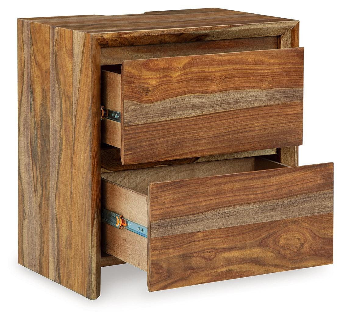Dressonni Brown Nightstand - Image 3