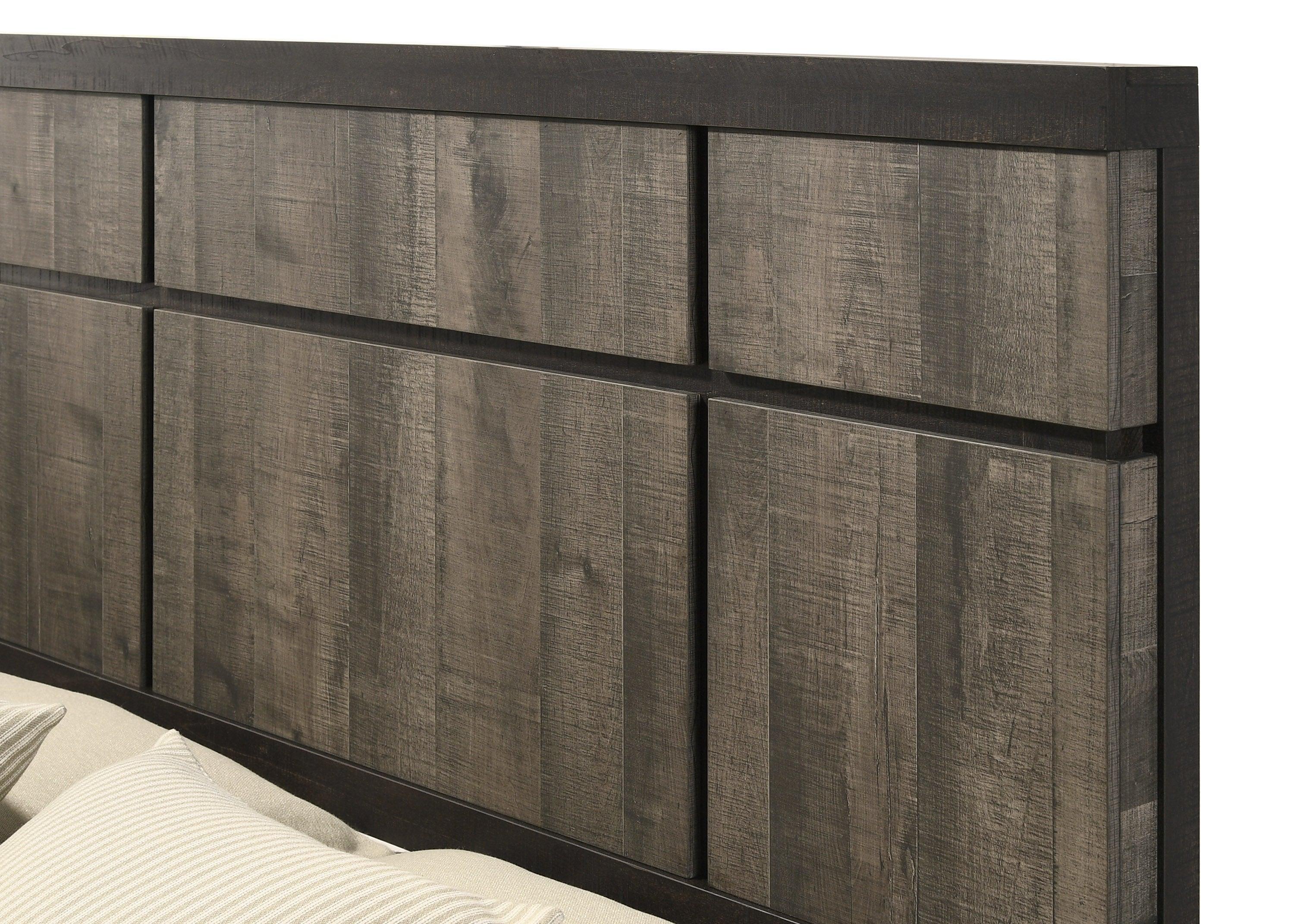 Remington Gray Upholstered Panel Queen Bed - Image 3