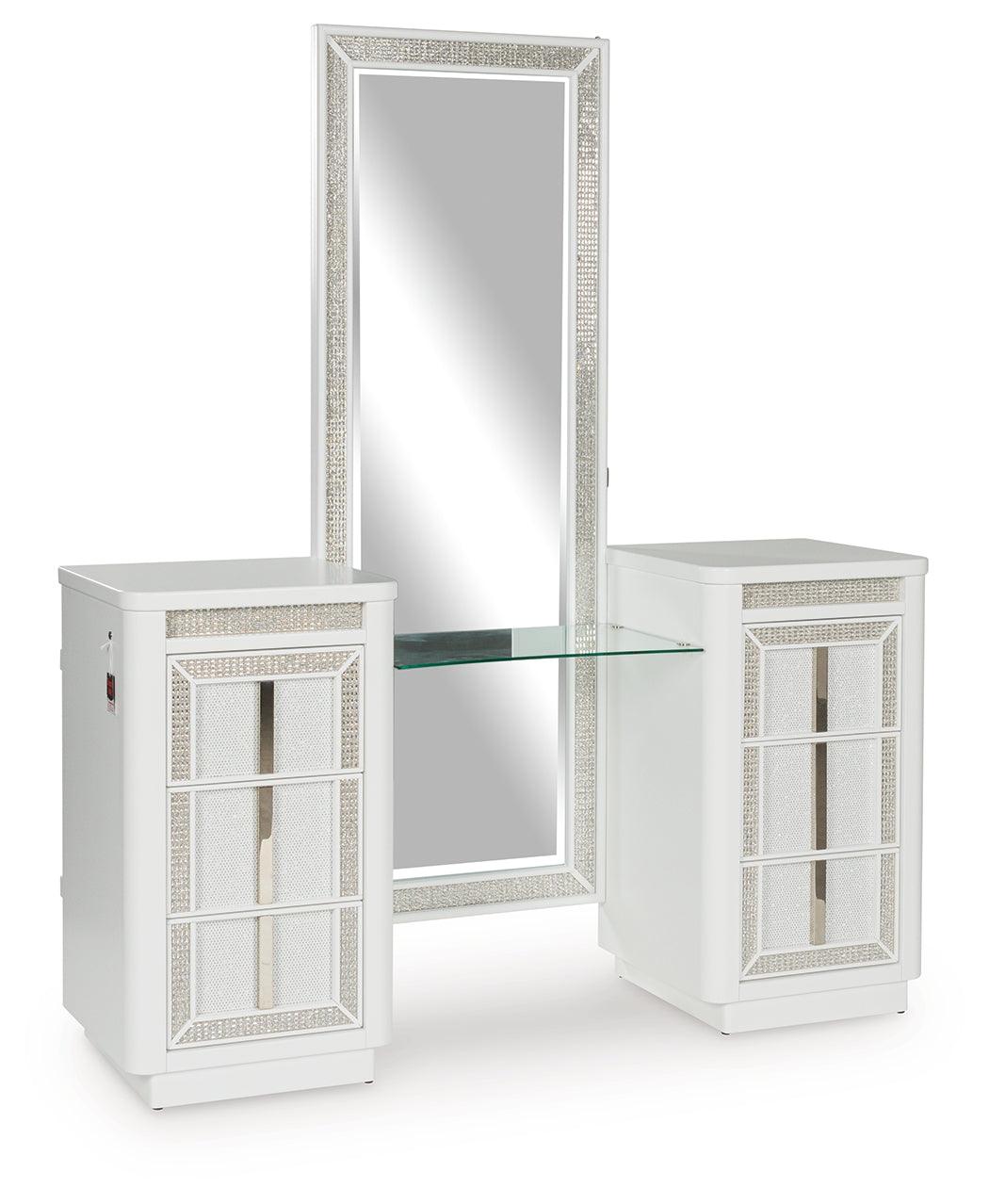 Chalanna White Vanity - Image 2