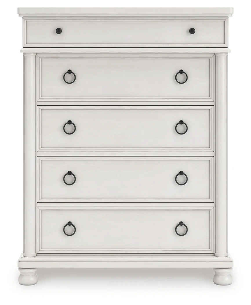 Rowlenstown Antique White Chest of Drawers - Image 3