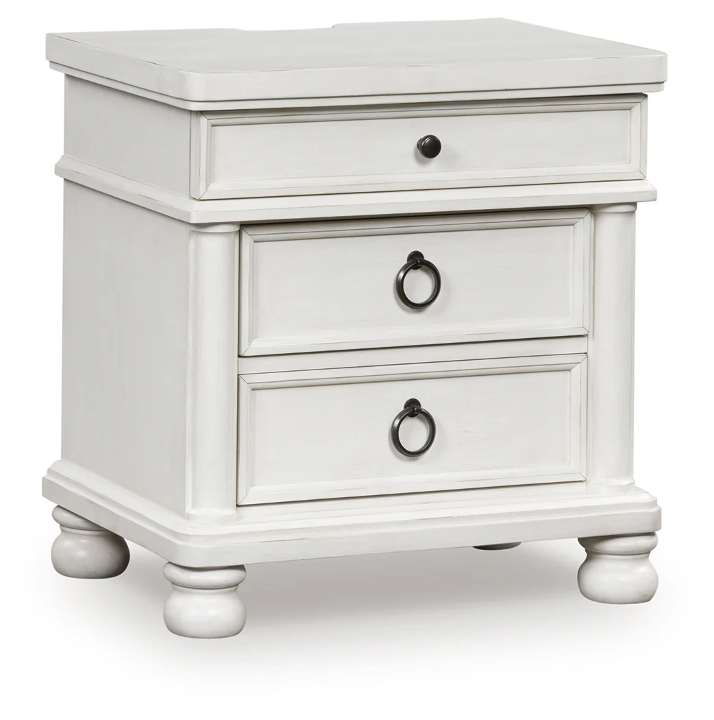 Rowlenstown Antique White Nightstand - Image 2