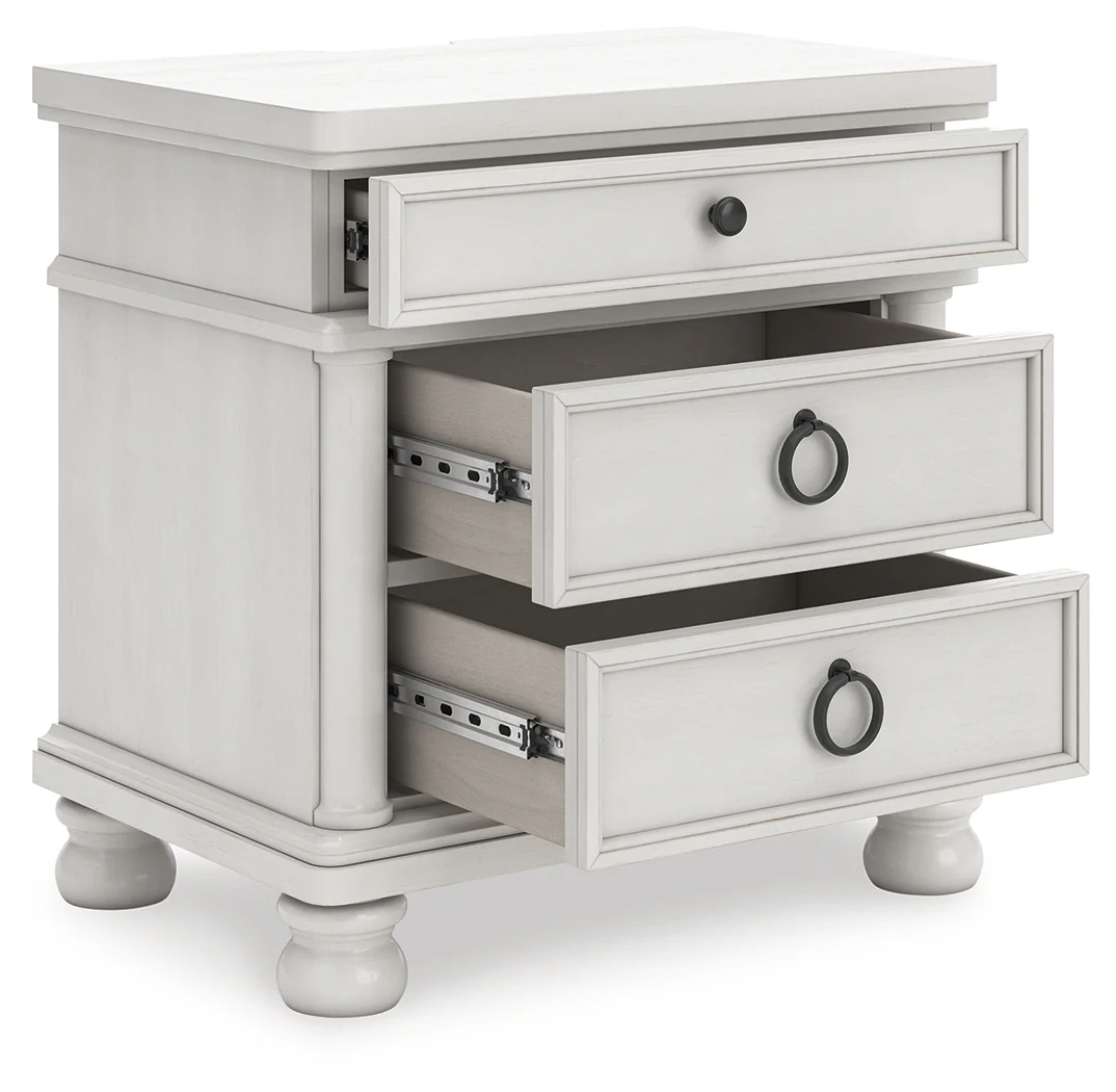 Rowlenstown Antique White Nightstand - Image 3