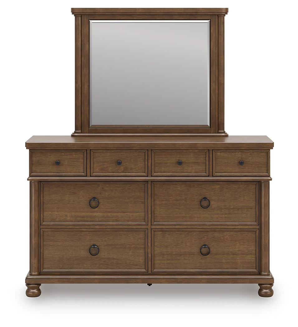 Rowlenstown Brown Dresser and Mirror - Image 3