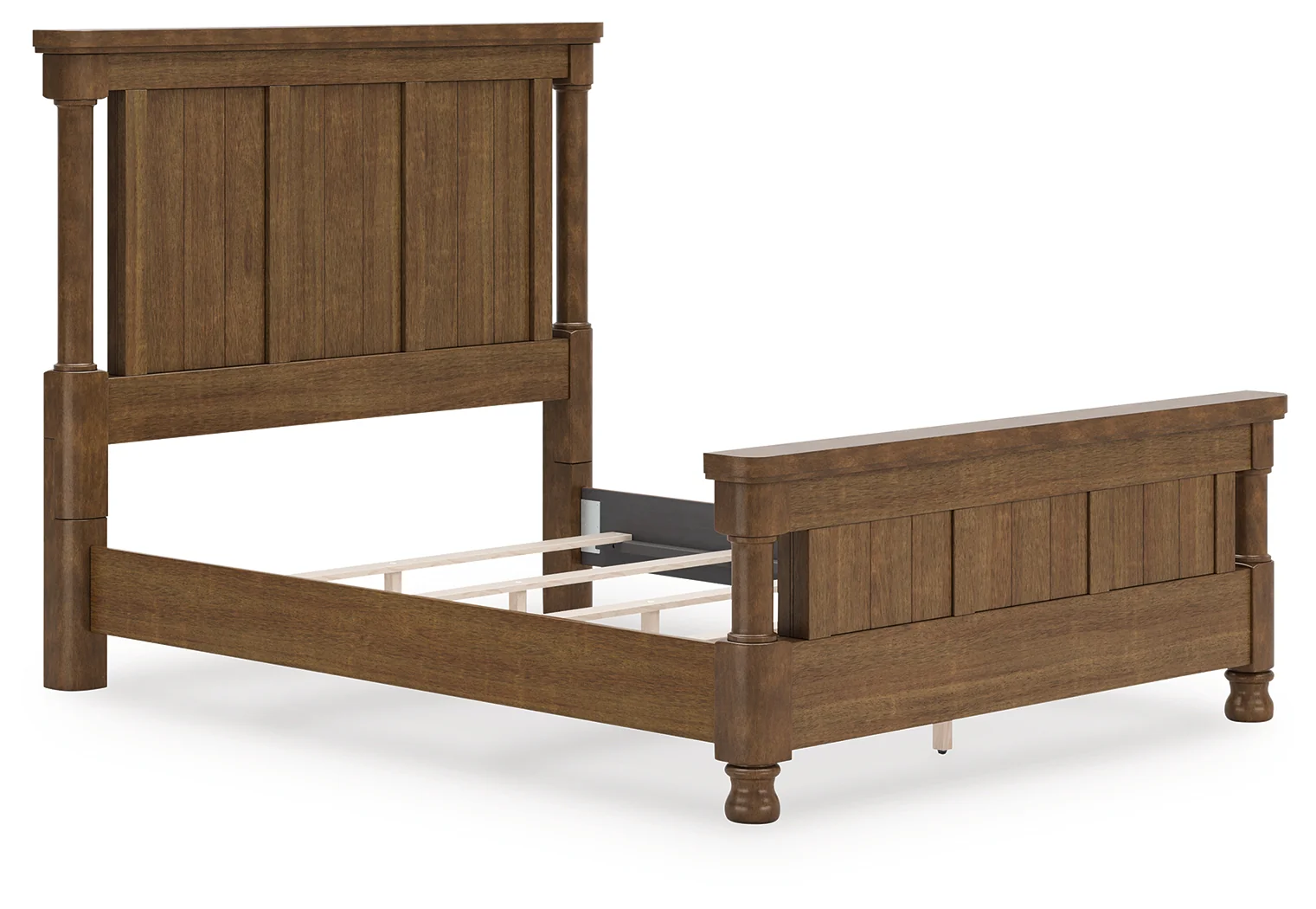 Rowlenstown Brown Queen Poster Bed - Image 3