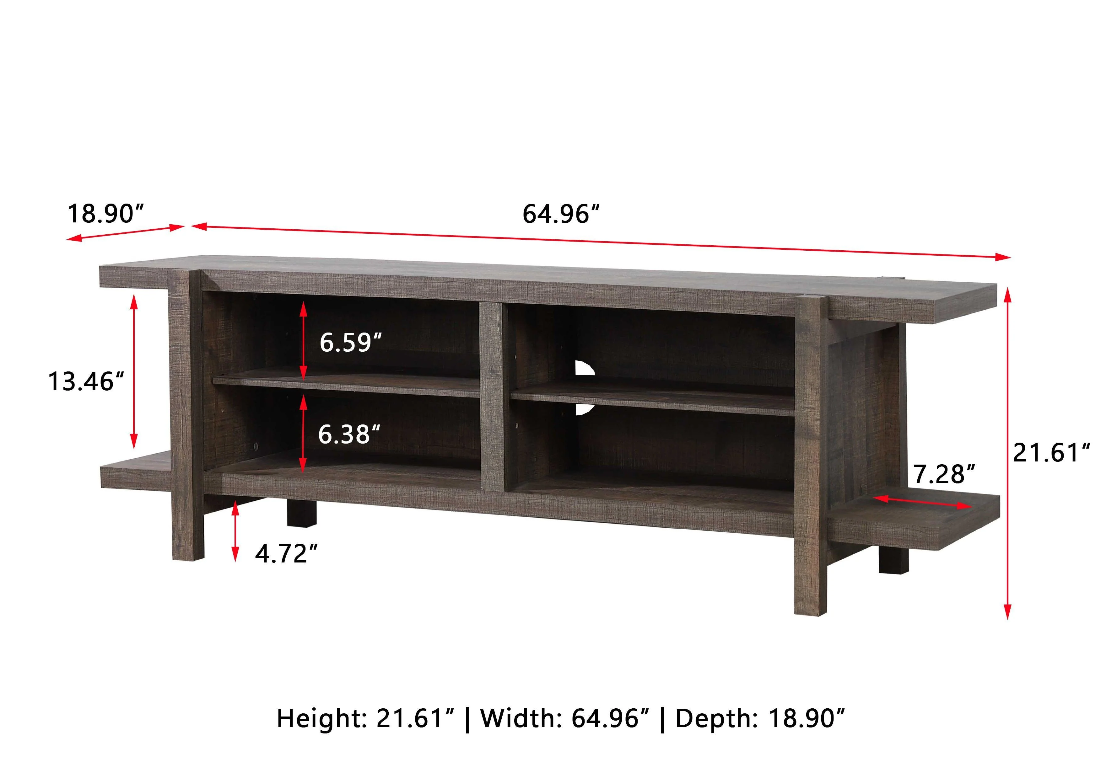 Tacoma Brown TV Stand - Image 2
