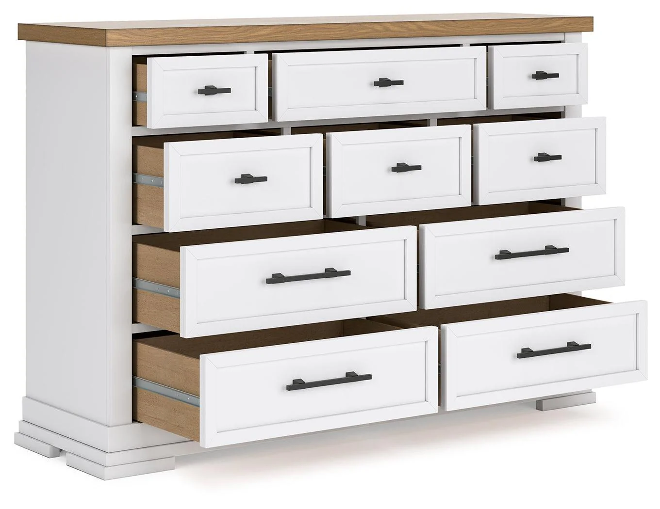 Ashbryn White Natural Dresser - Image 3