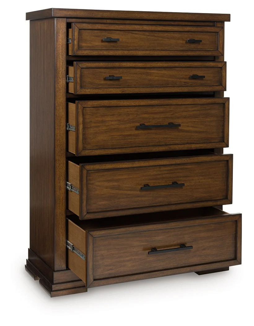 Taffenbrook Medium Brown Chest of Drawers - Image 1