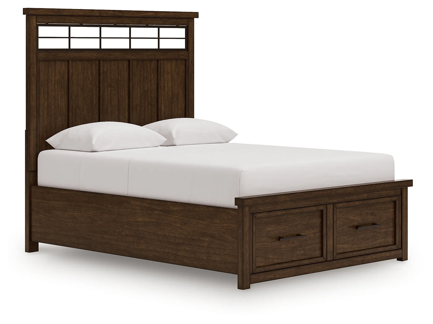 Taffenbrook Medium Brown Queen Panel Storage Bed - Image 2