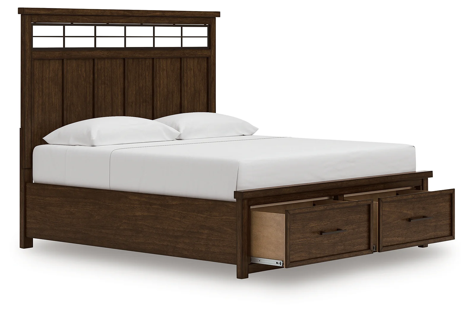 Taffenbrook Medium Brown King Panel Storage Bed - Image 3