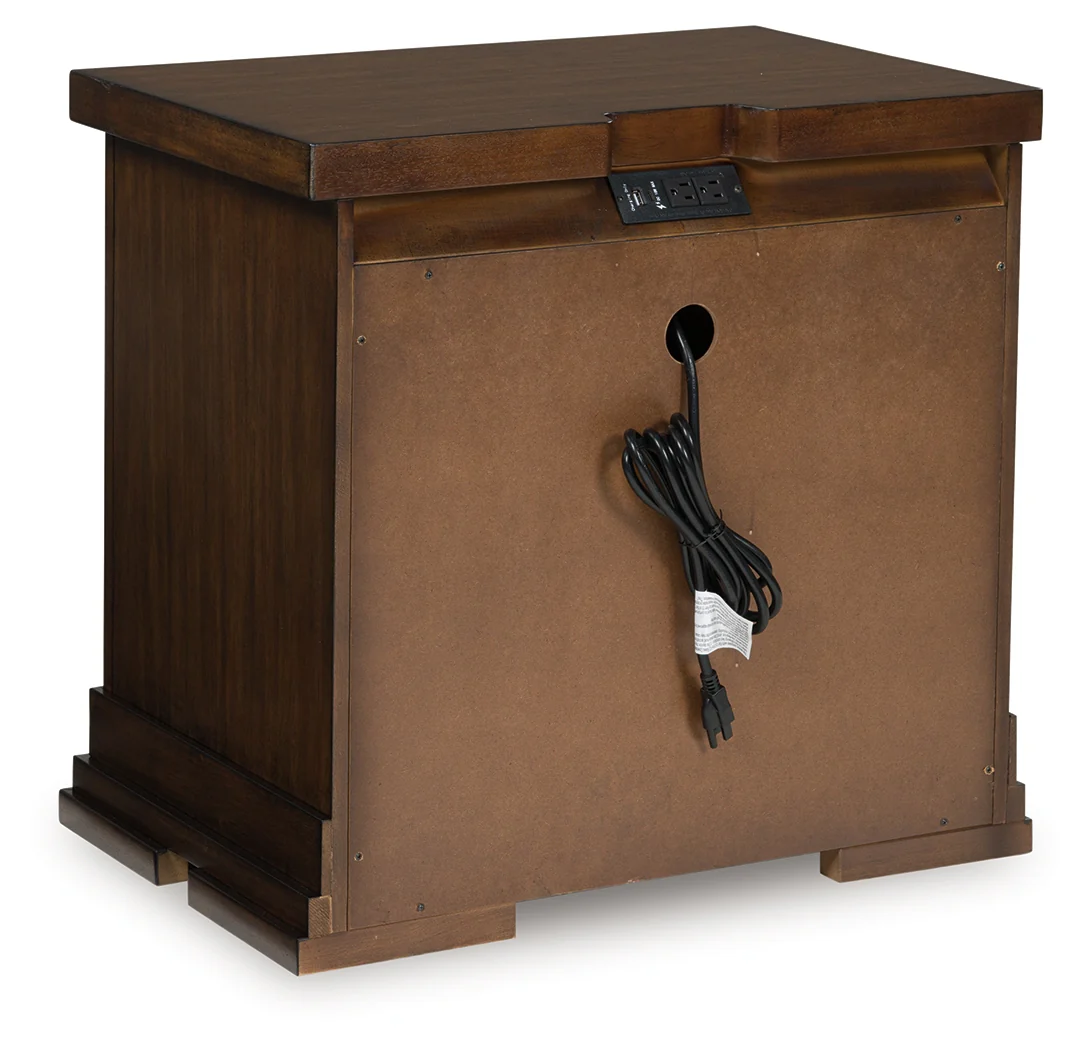 Taffenbrook Medium Brown Nightstand - Image 1