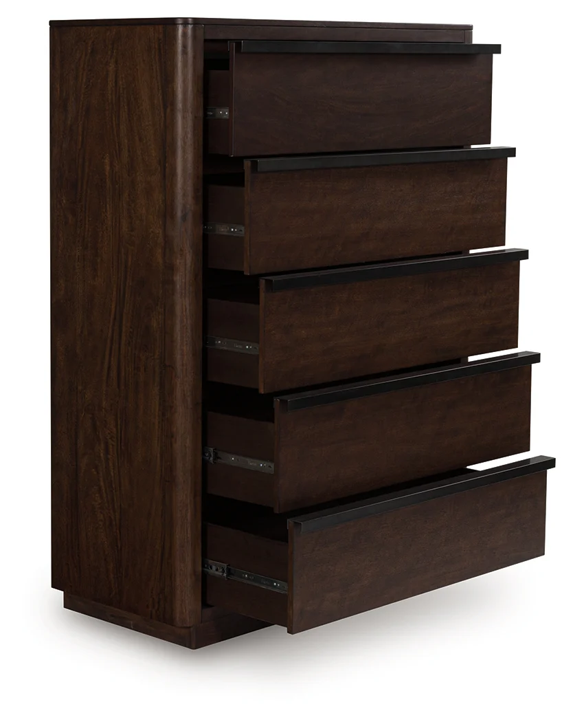 Dilenno Dark Brown Chest of Drawers - Image 3