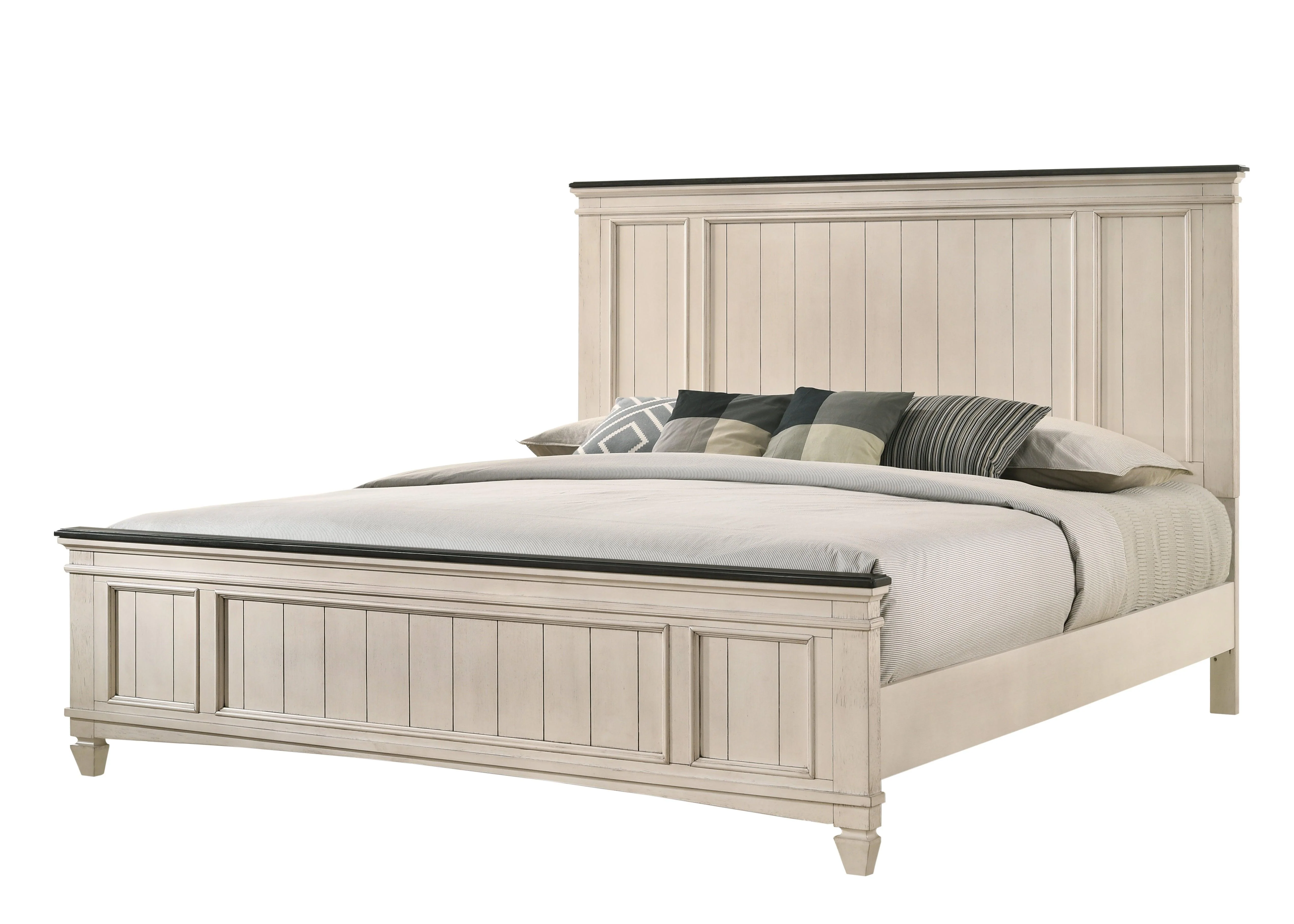 Sawyer Cream Brown Panel Bedroom Set - Image 2