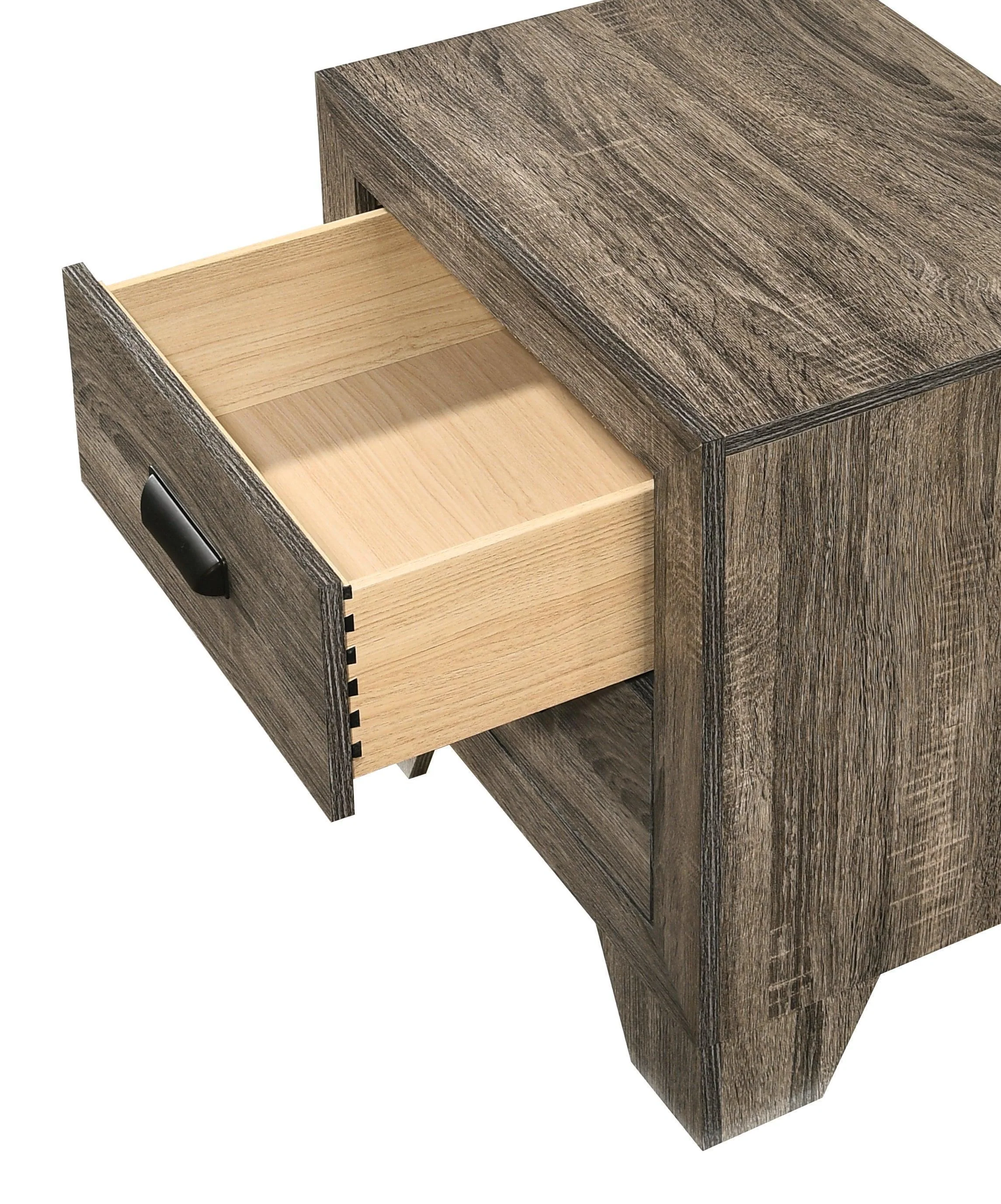 Millie Brown Gray Nightstand - Image 2