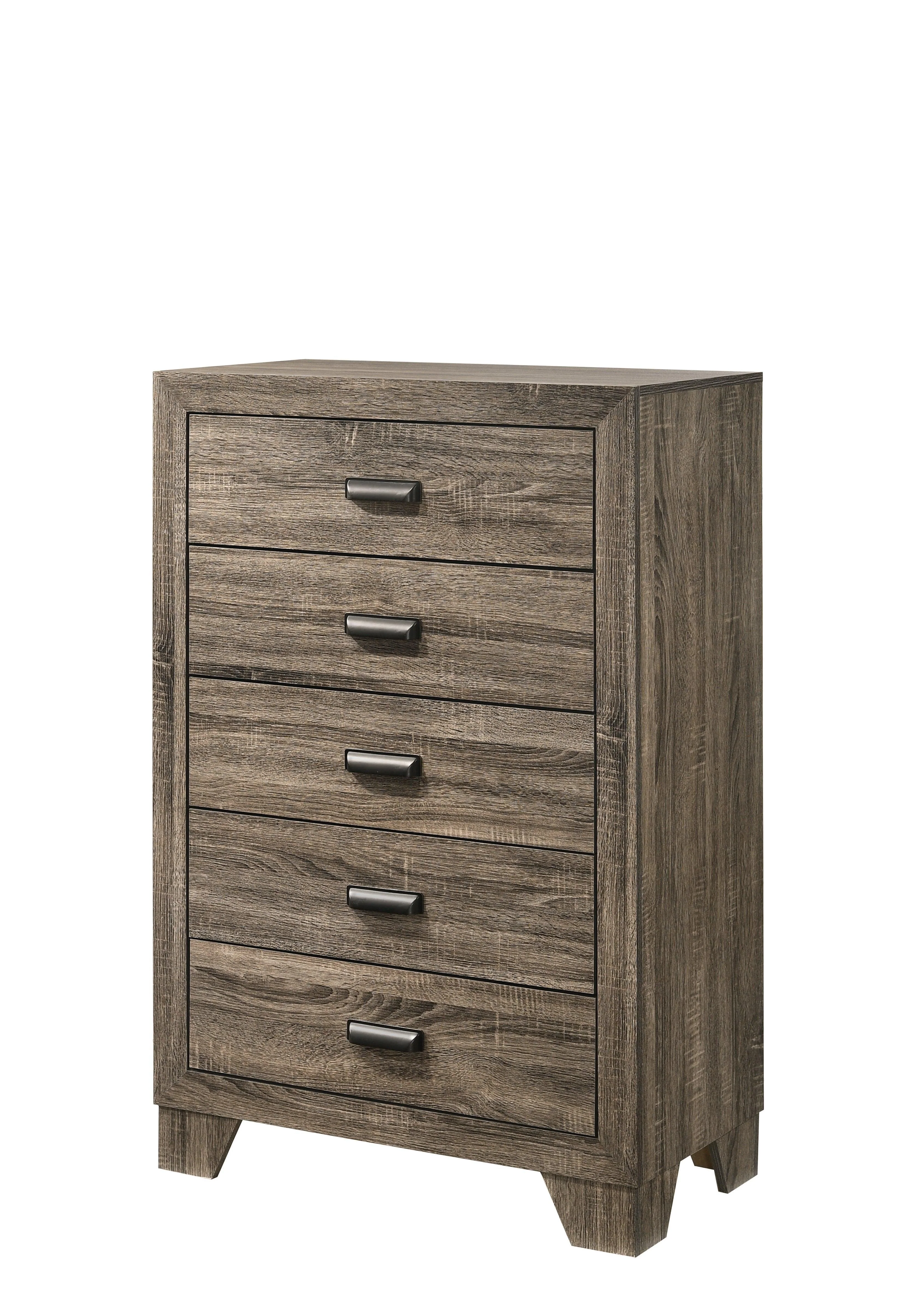 Millie Brown Gray Nightstand - Image 3
