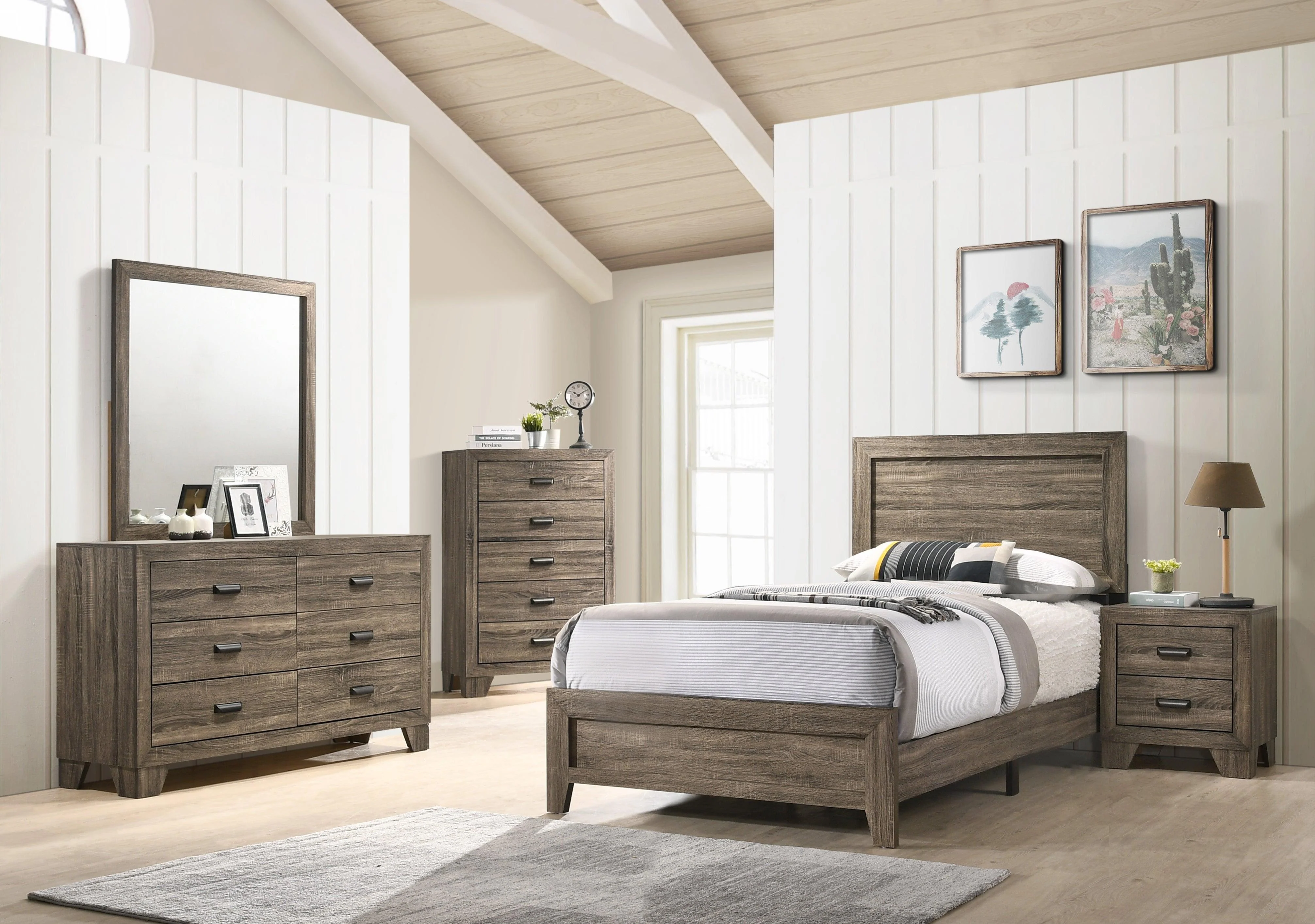 Millie Brown Panel Bedroom Set - Image 2