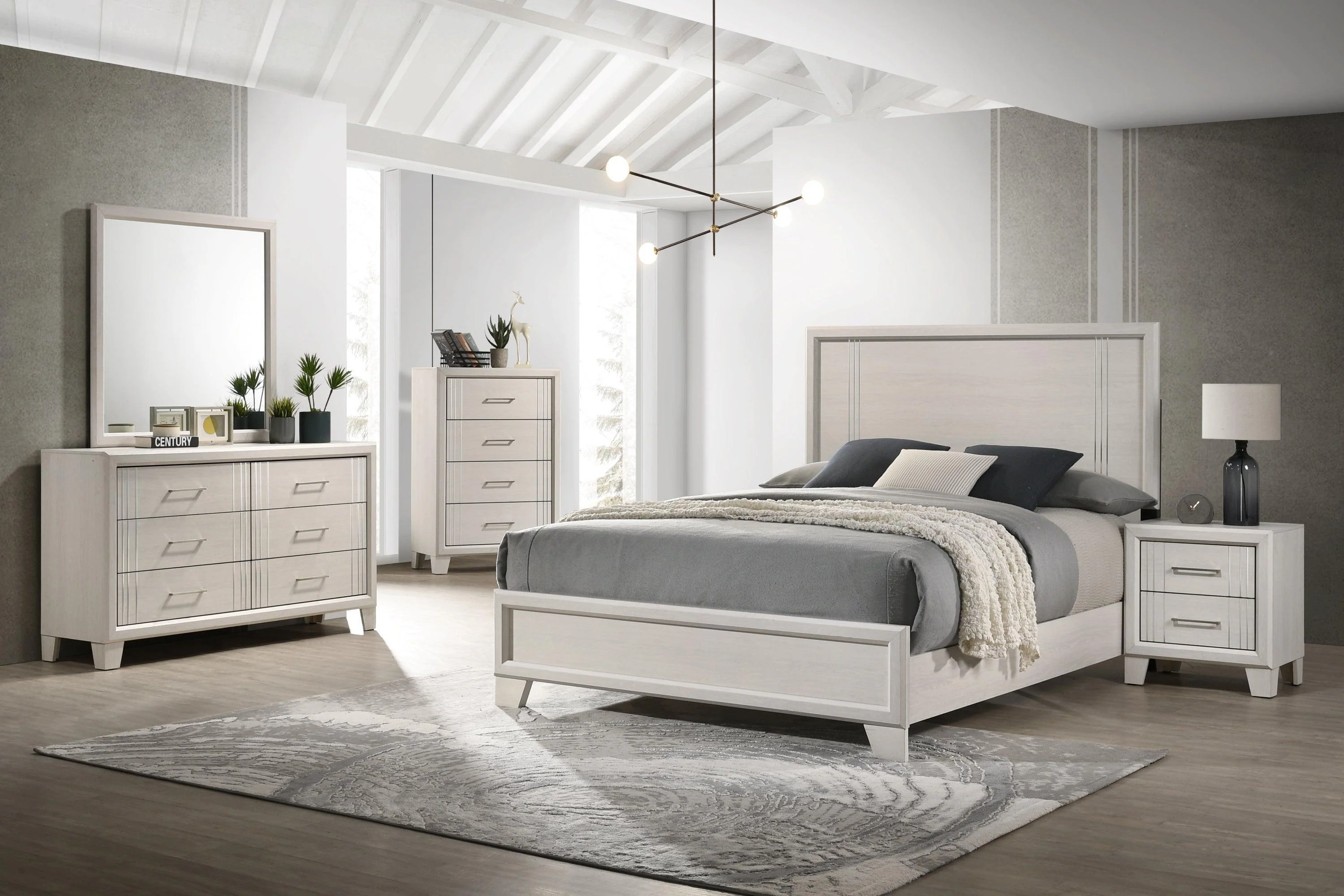 Charlie Cream Panel Full Bed - Image 3