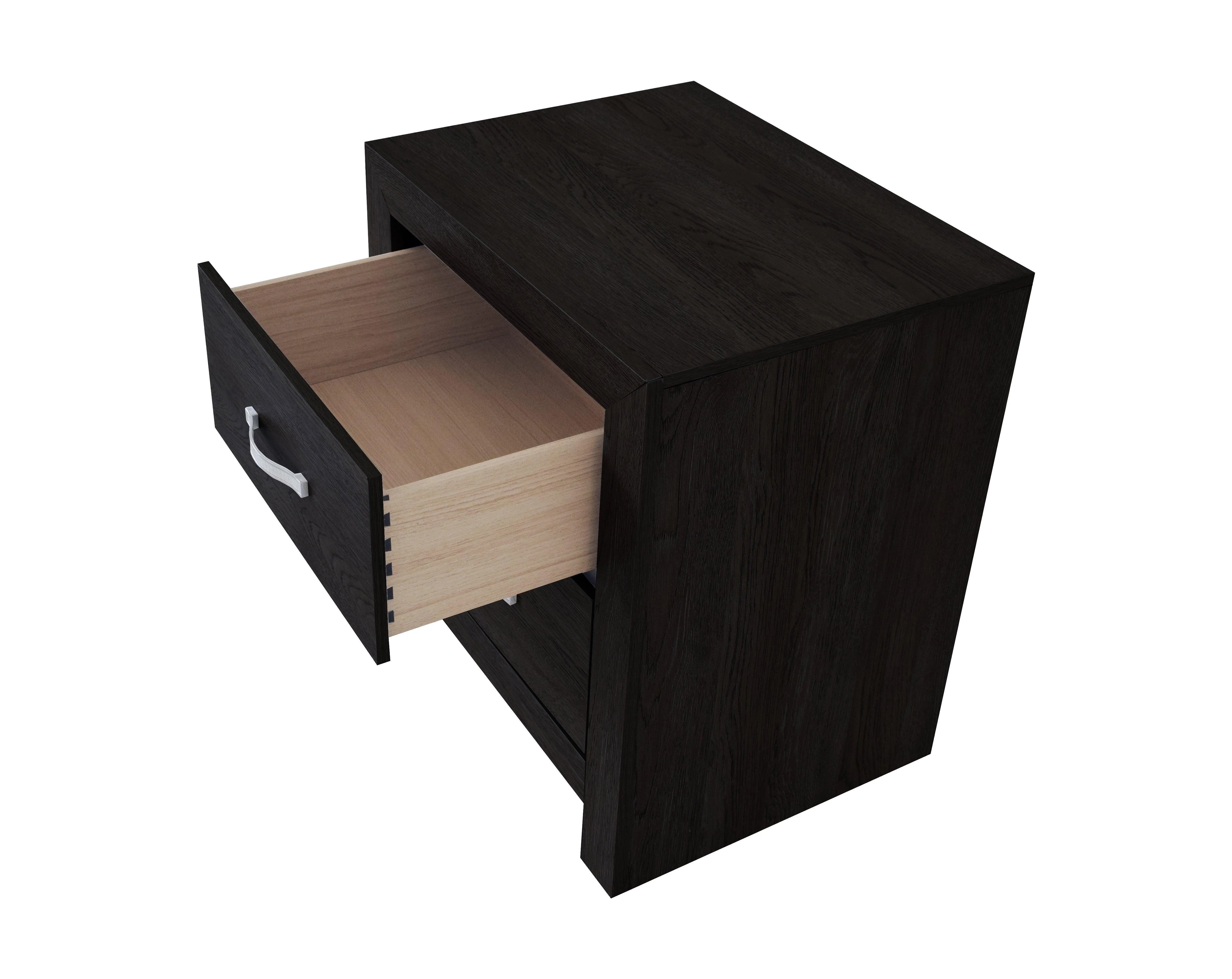 Jaylen Nightstand Black 2 Drawers - Image 3