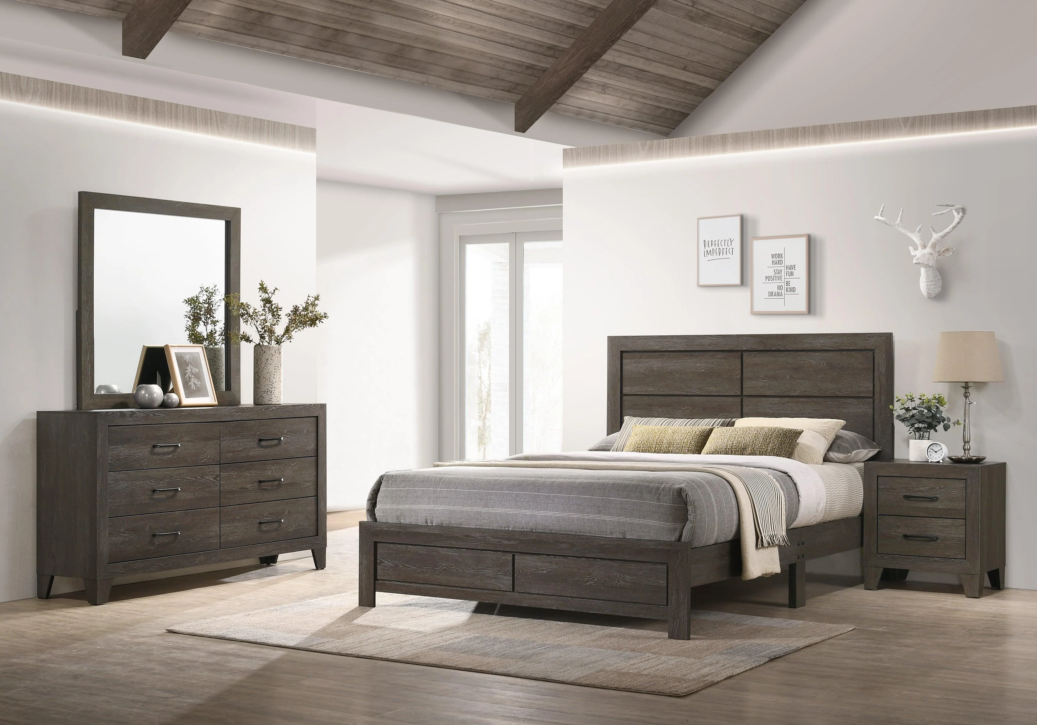 Hopkins Brown Platform Bedroom Set - Image 2