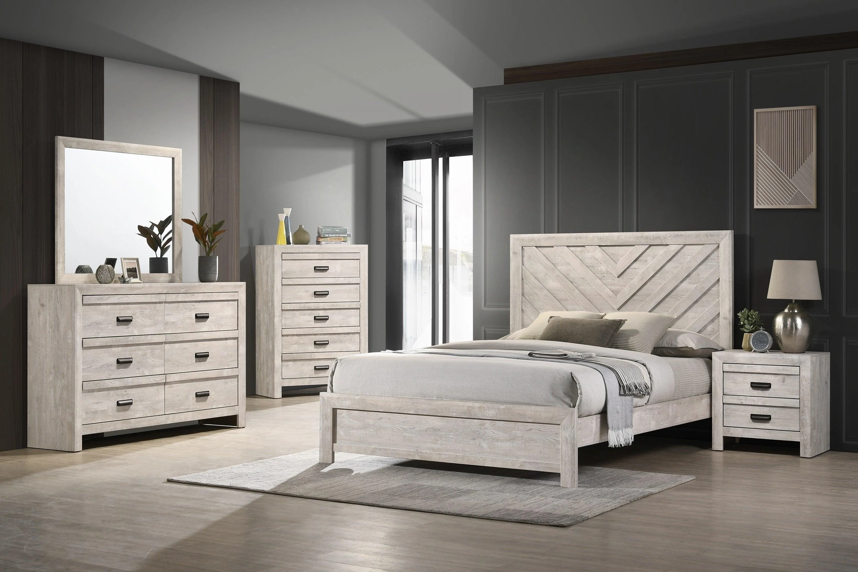 Valor Beige Panel King Bed - Image 2