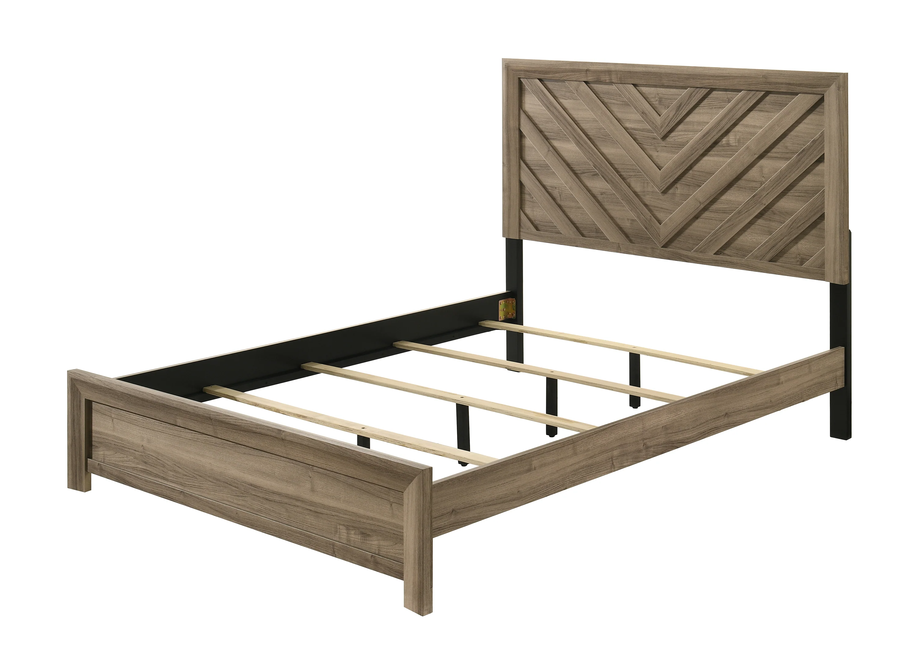 Valor Light Brown Panel Twin Bed - Image 2