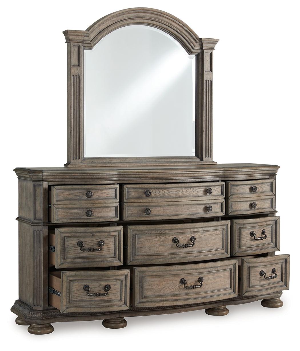 Ardenfield Light Brown Dresser and Mirror - Image 3