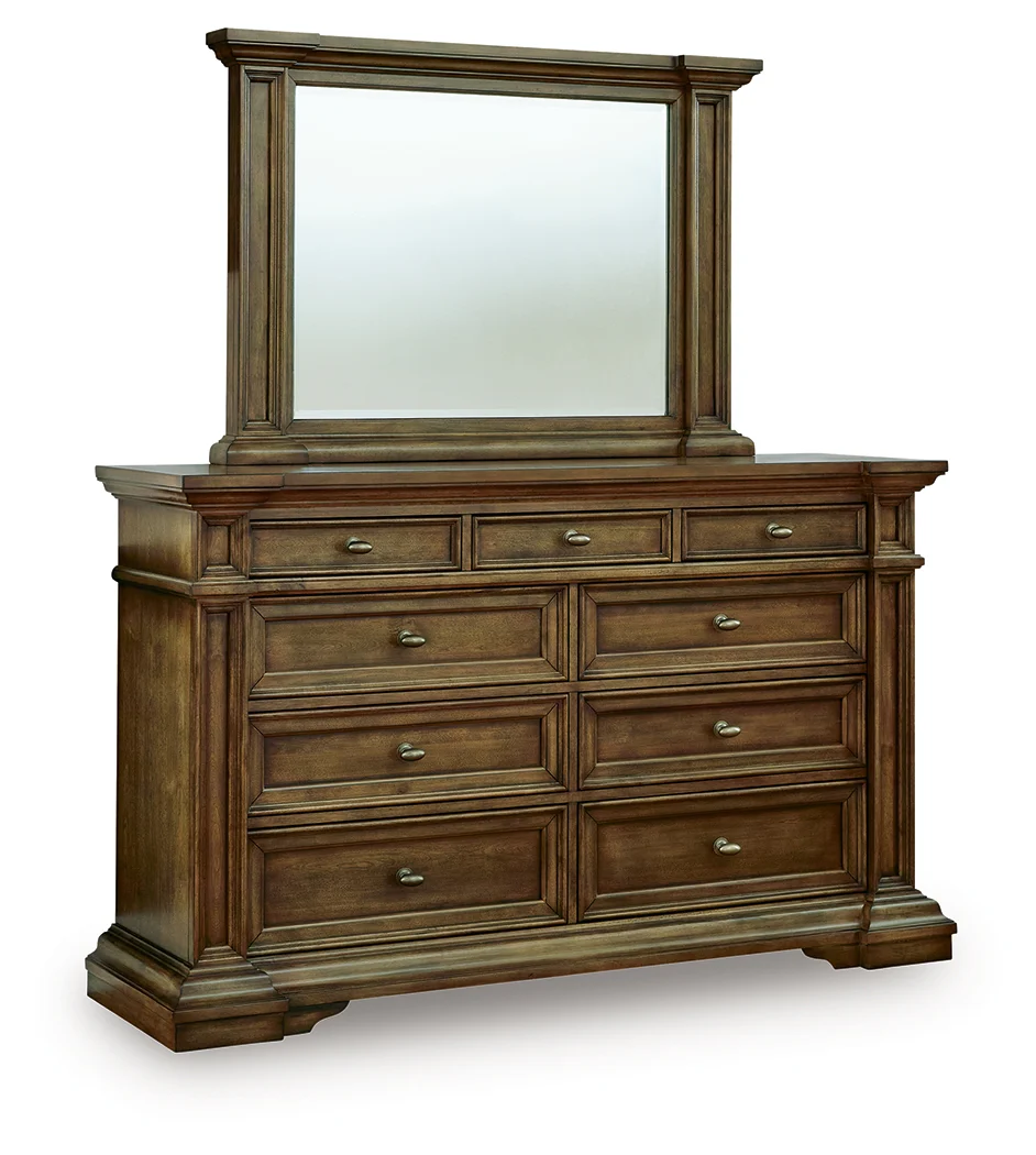 Frantanna Brown Dresser and Mirror - Image 2