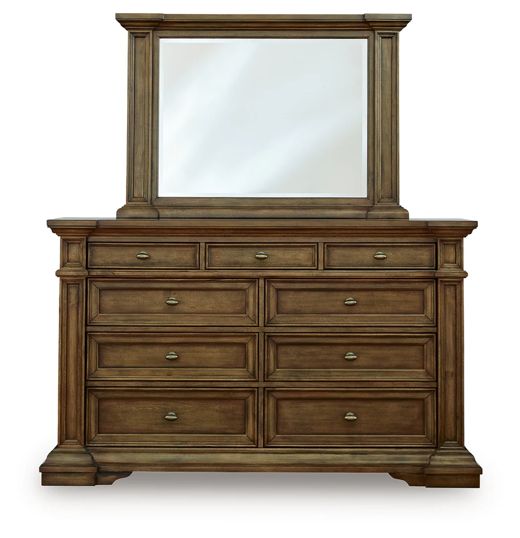 Frantanna Brown Dresser and Mirror - Image 3