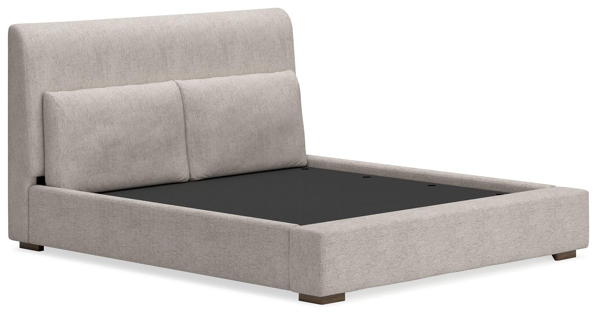 Cabalynn Light Brown Queen Upholstered Bed - Image 3