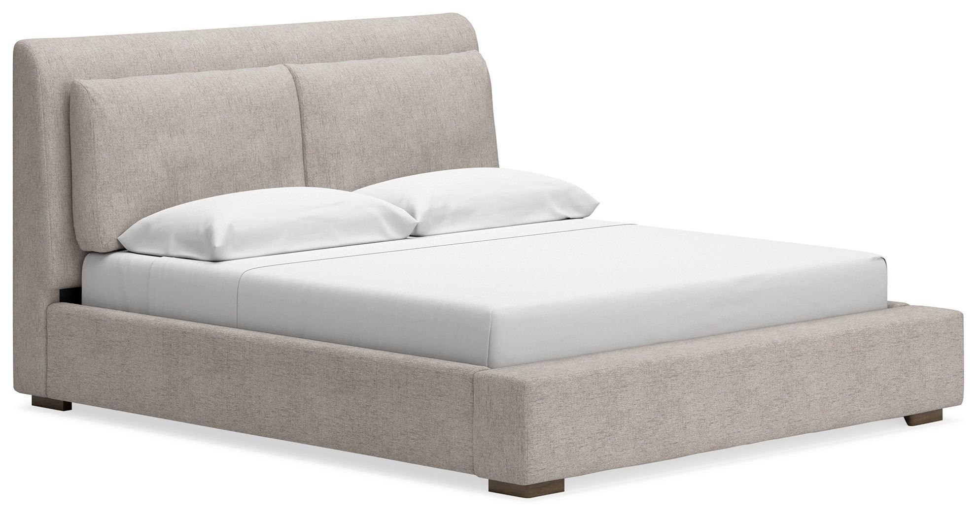 Cabalynn Light Brown Queen Upholstered Bed - Image 2