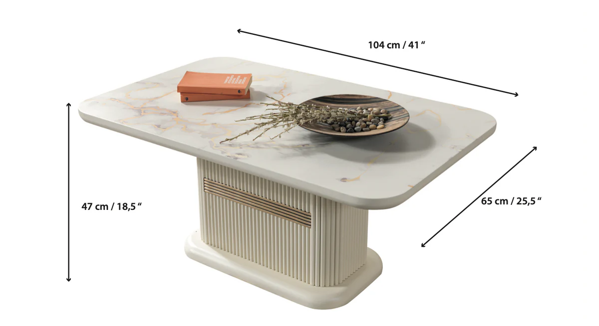 Ella Ivory Coffee Table - Image 3