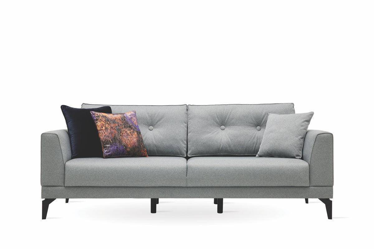 Cordell Light Gray 3-Seater Sofa Bed - Image 2