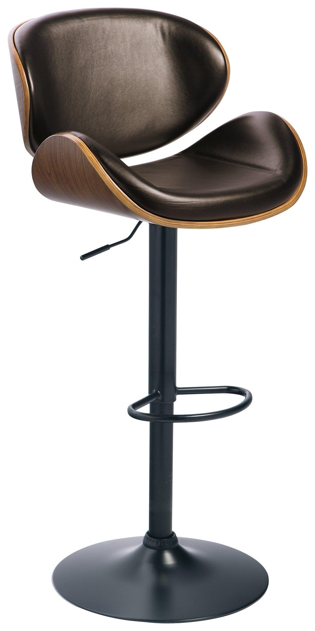 Bellatier Brown Adjustable Height Bar Stool - Image 2