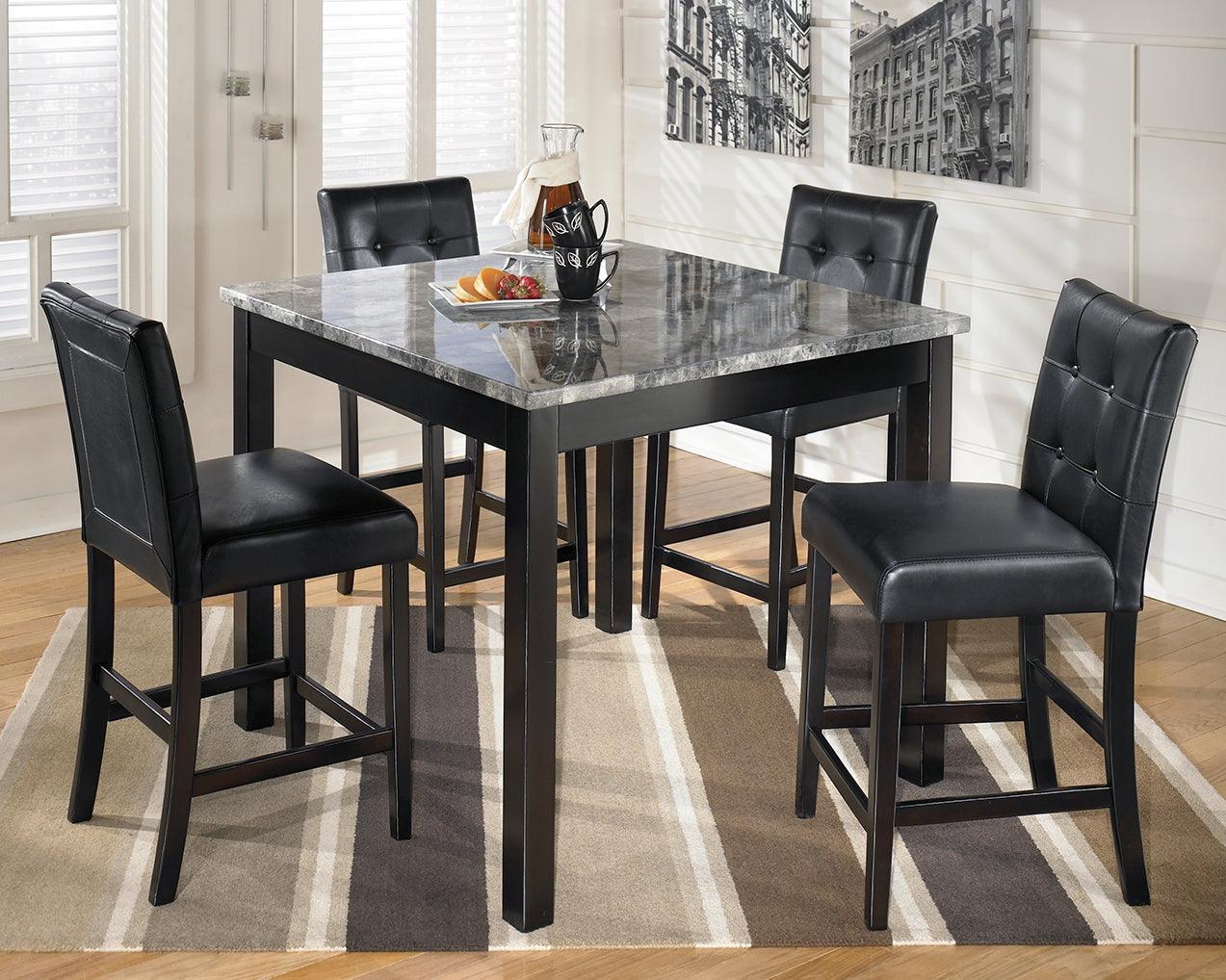 Maysville Black Counter Height Dining Table And Bar Stools (Set of 5) - Image 1