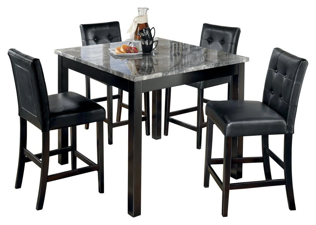 Maysville Black Counter Height Dining Table And Bar Stools (Set of 5) - Image 2