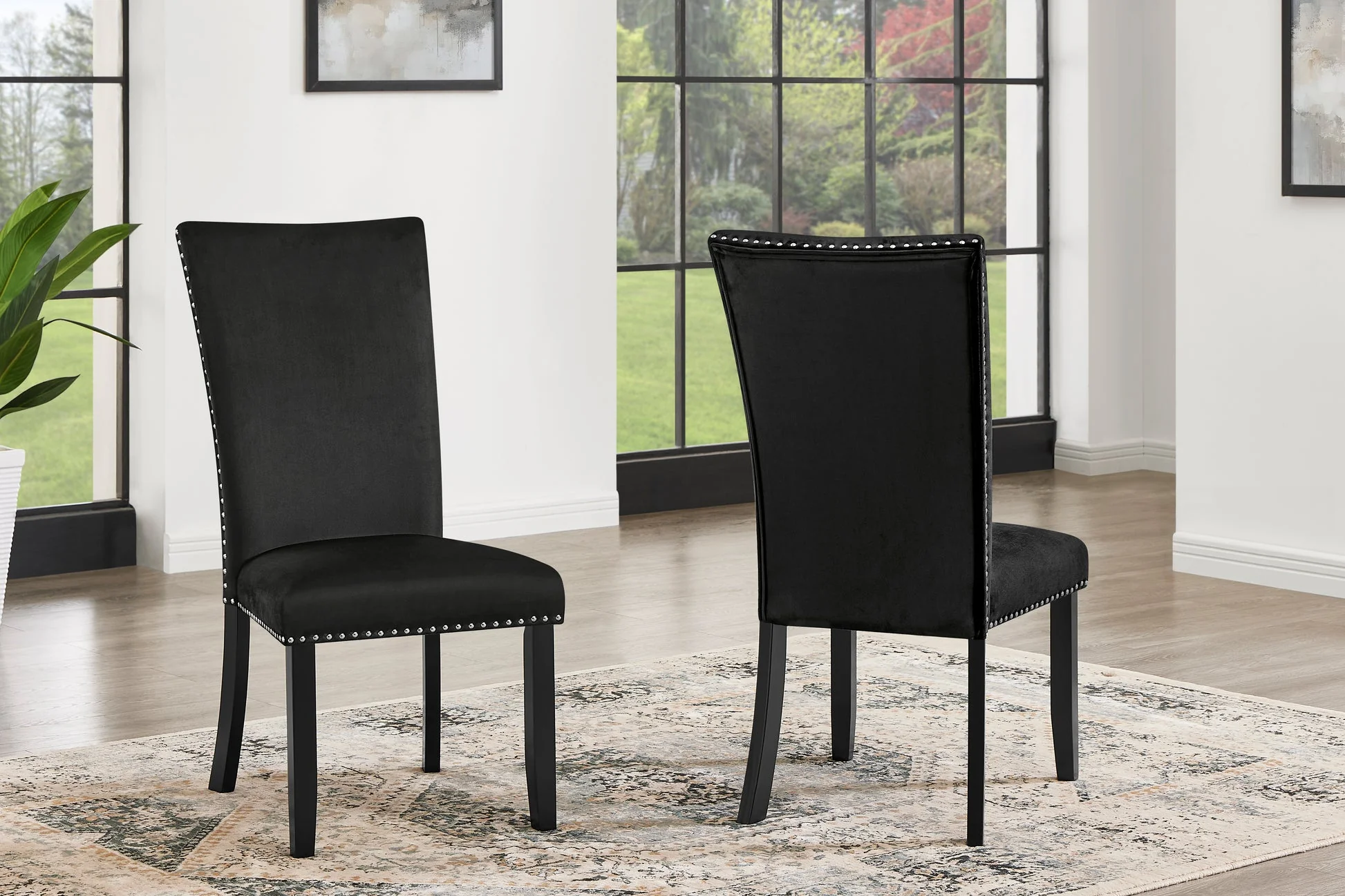 Larry Black Rectangular Dining Room Set - Image 3