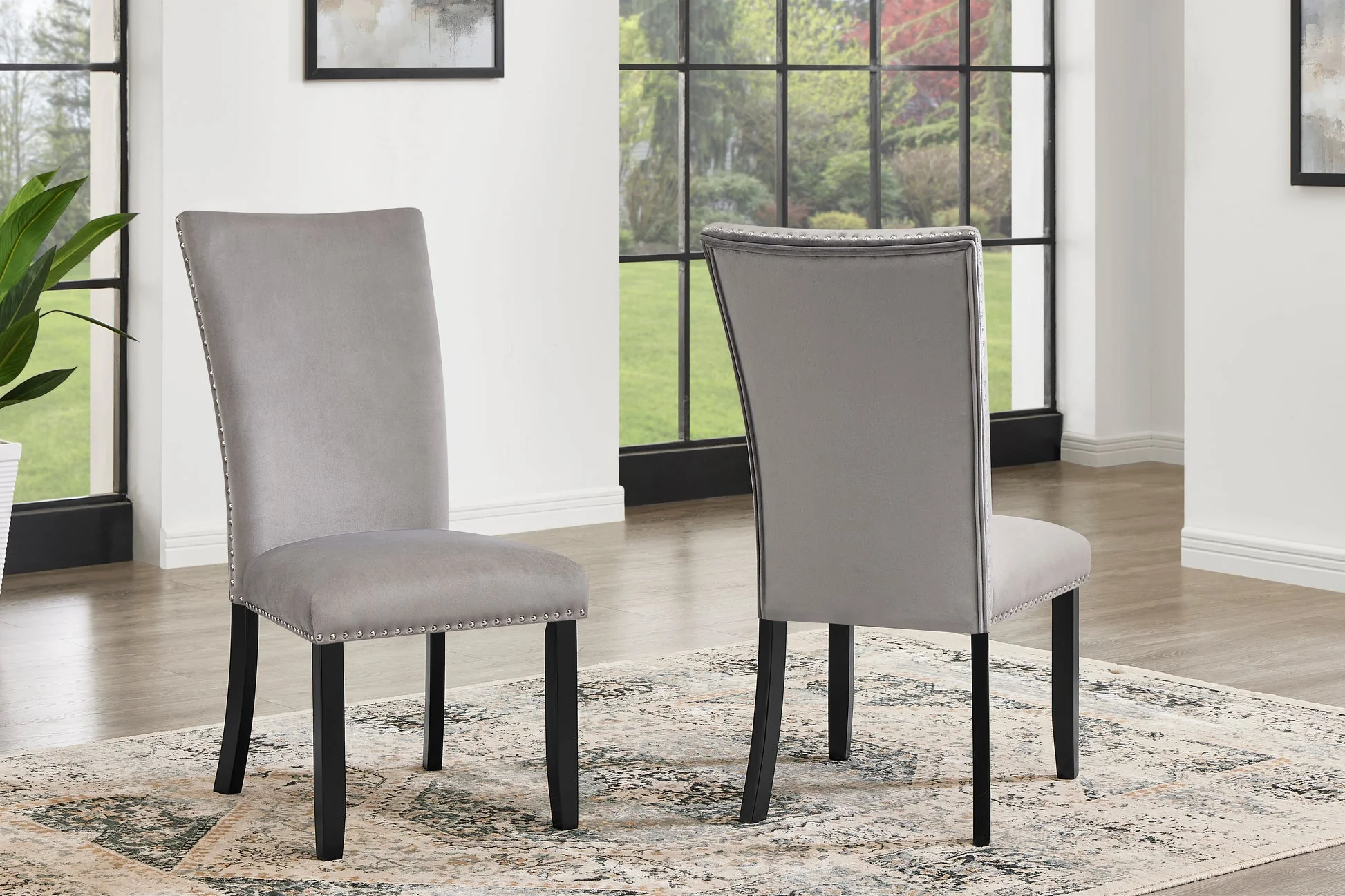 Larry Grey Rectangular Dining Room Set - Image 3