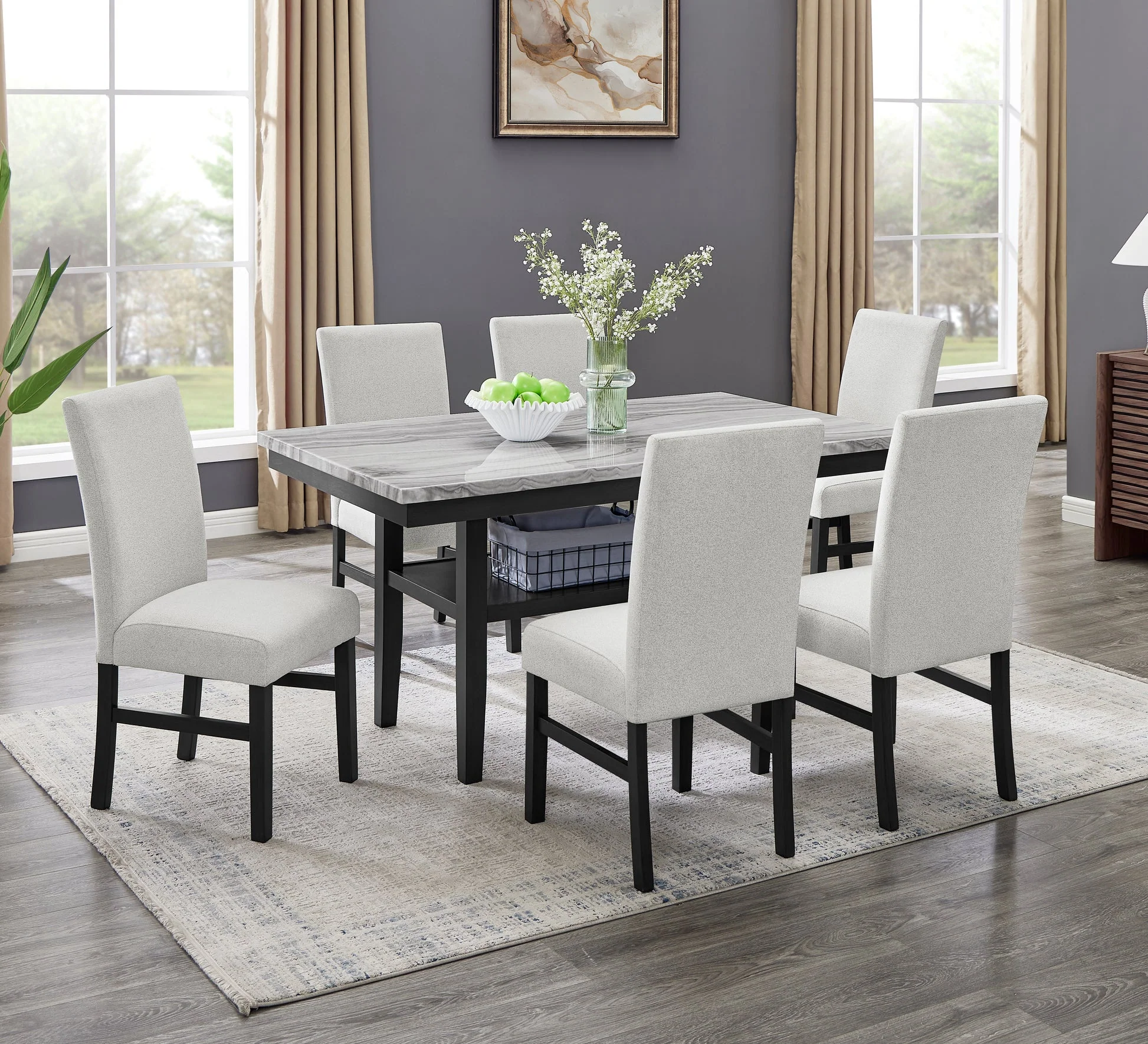 Marbelle Gray Dining Room Set - Image 2