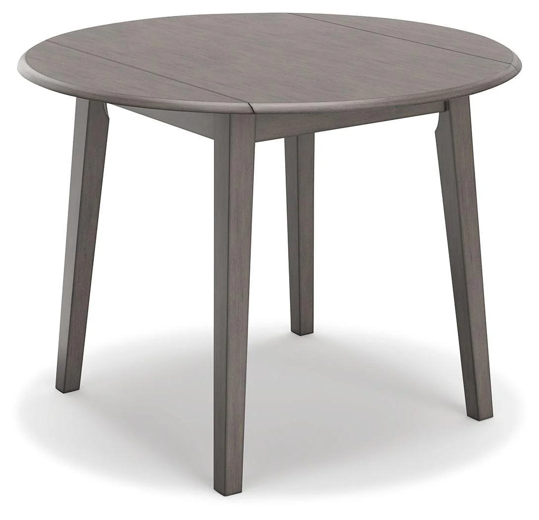 Shullden Gray Drop Leaf Dining Table - Image 2