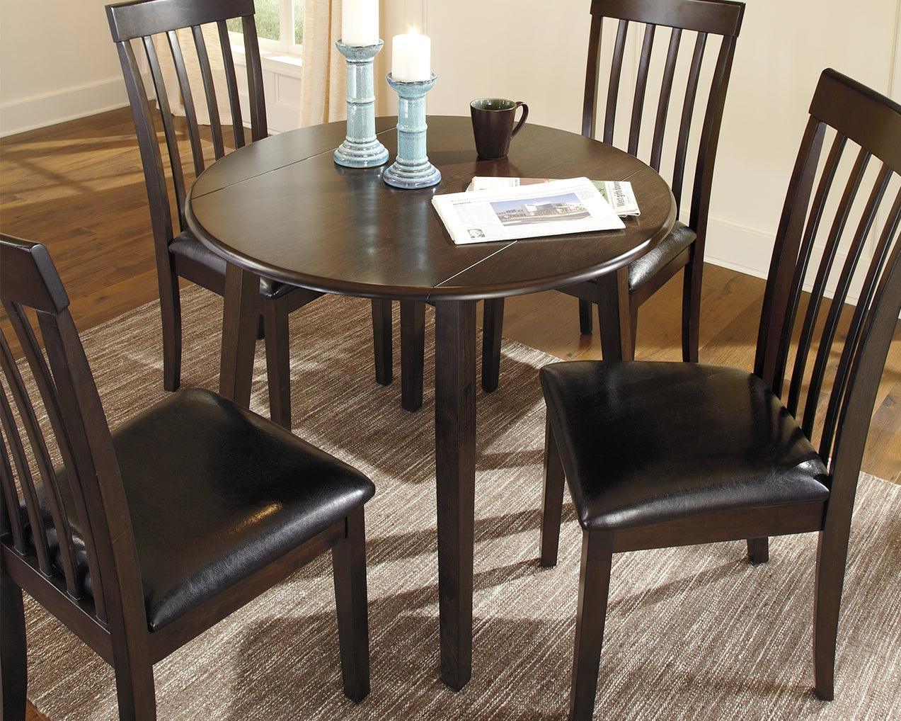 Hammis Dark Brown Dining Drop Leaf Table - Image 2