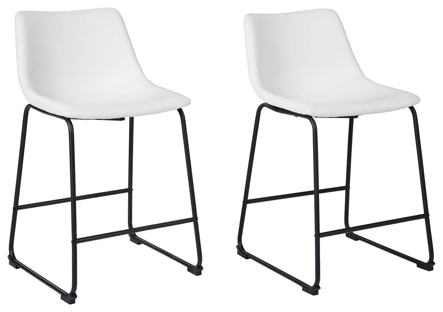 Centiar White Counter Height Bar Stool - Image 2
