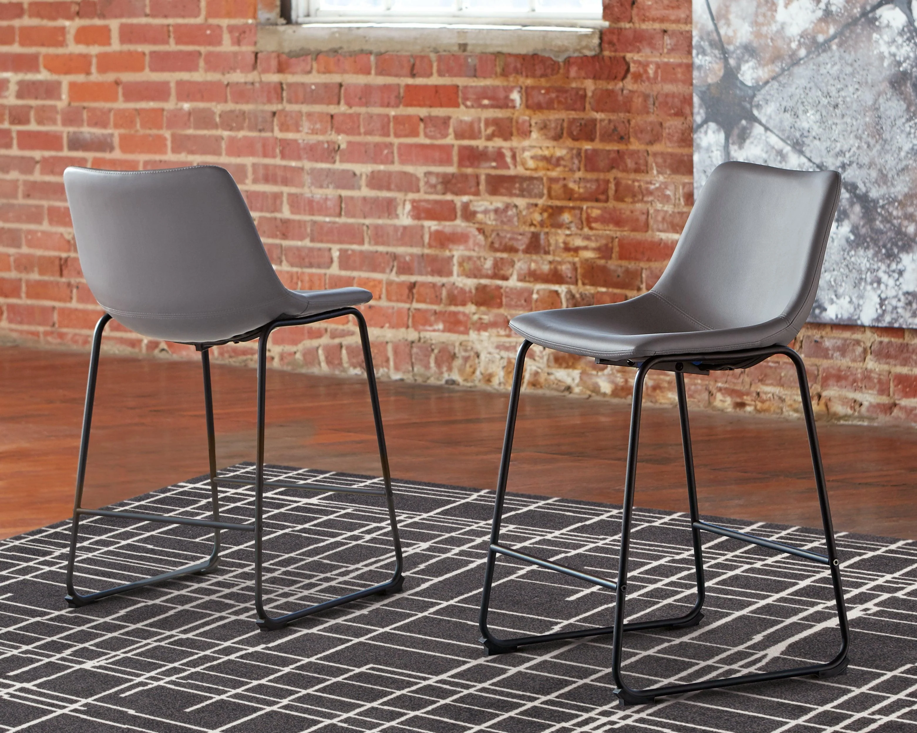 Centiar Gray Counter Height Bar Stool - Image 3