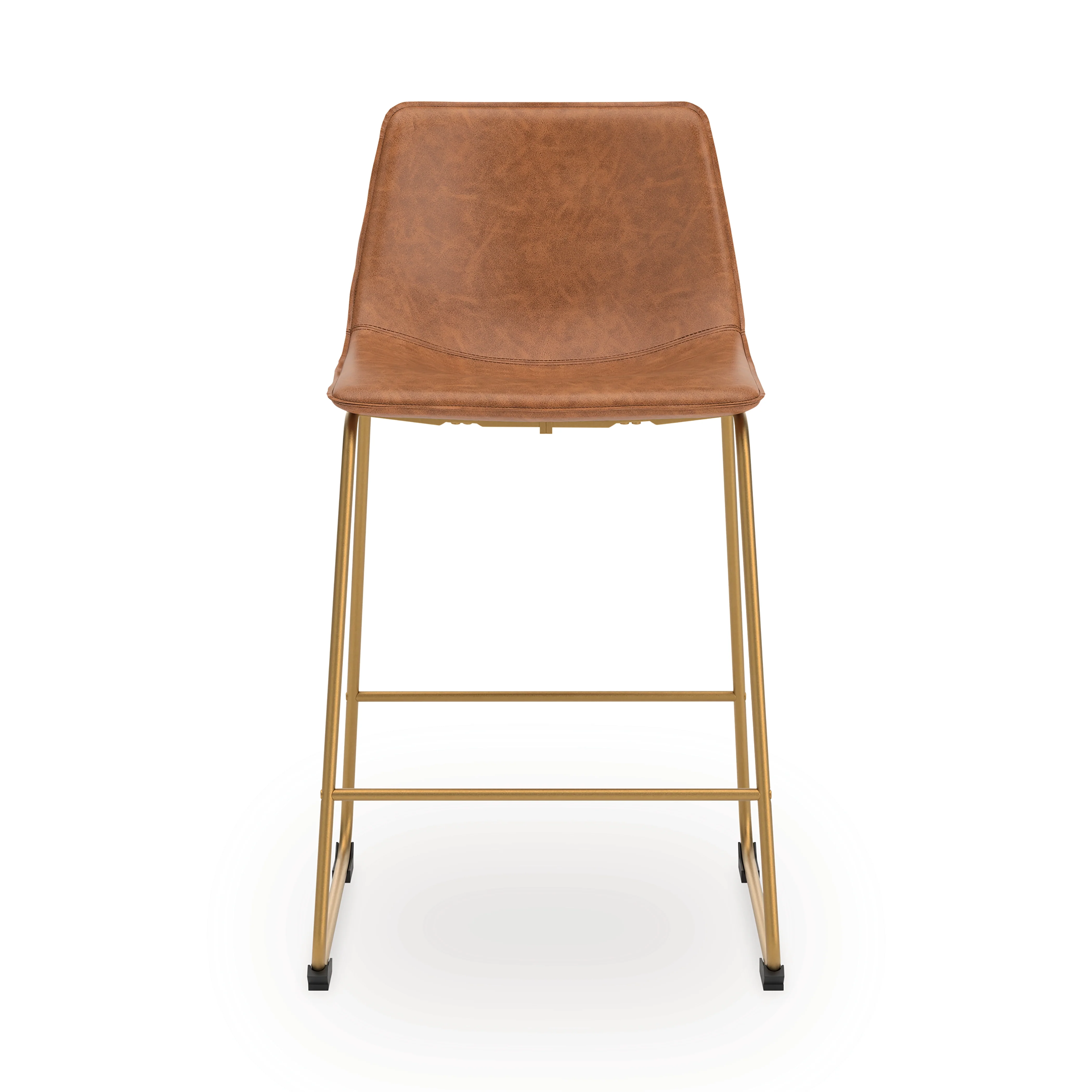 Ciabori Brown/Gold Counter Height Barstool - Image 3