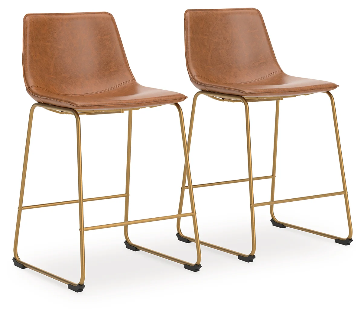 Ciabori Brown/Gold Counter Height Barstool - Image 2