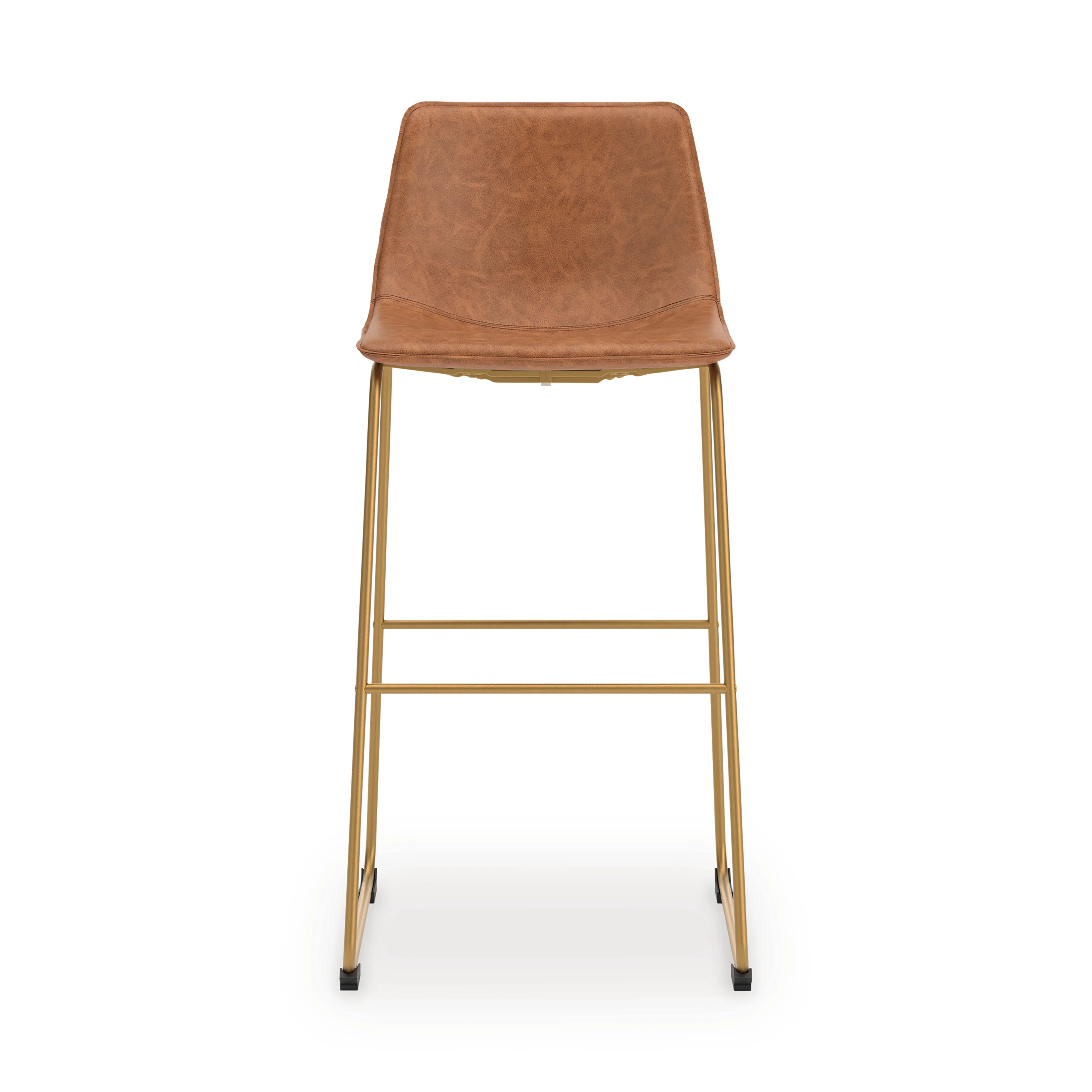 Ciabori Brown/Gold Bar Height Bar Stool - Image 3