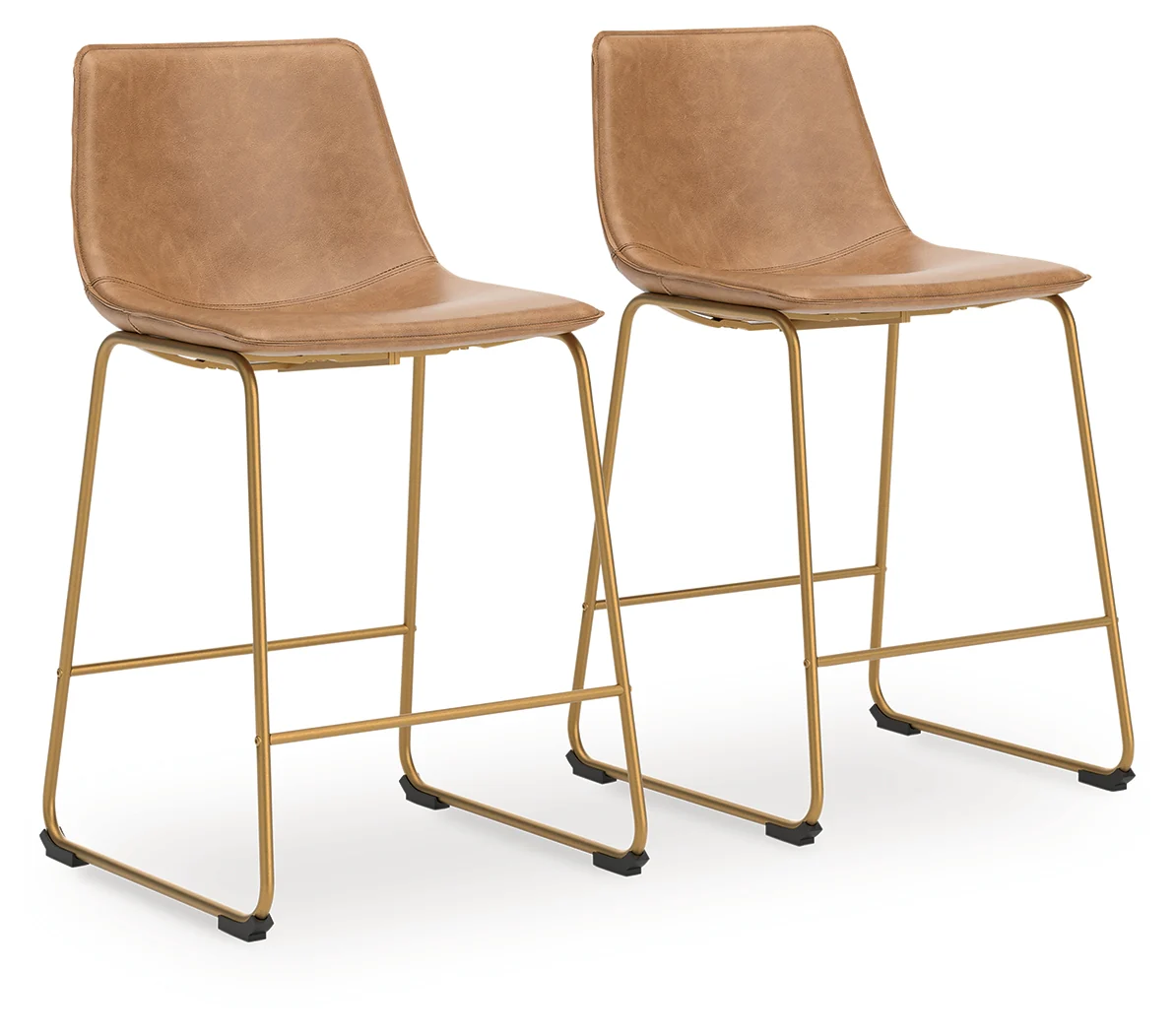 Ciabori Toast/Gold Counter Height Barstool - Image 2